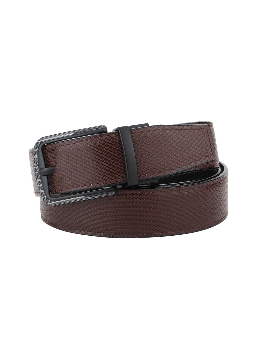 

Provogue Men Textured Reversible Formal Belt, Brown