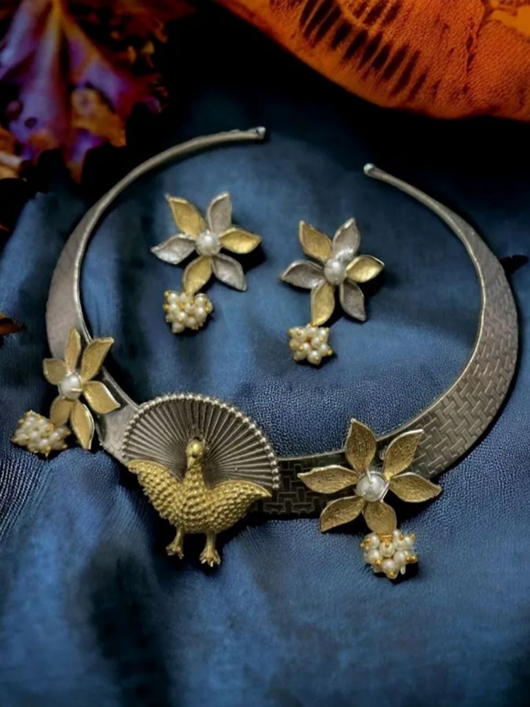 

Ekanibymonashstudio Silver-Plated Beaded Jewellery Set