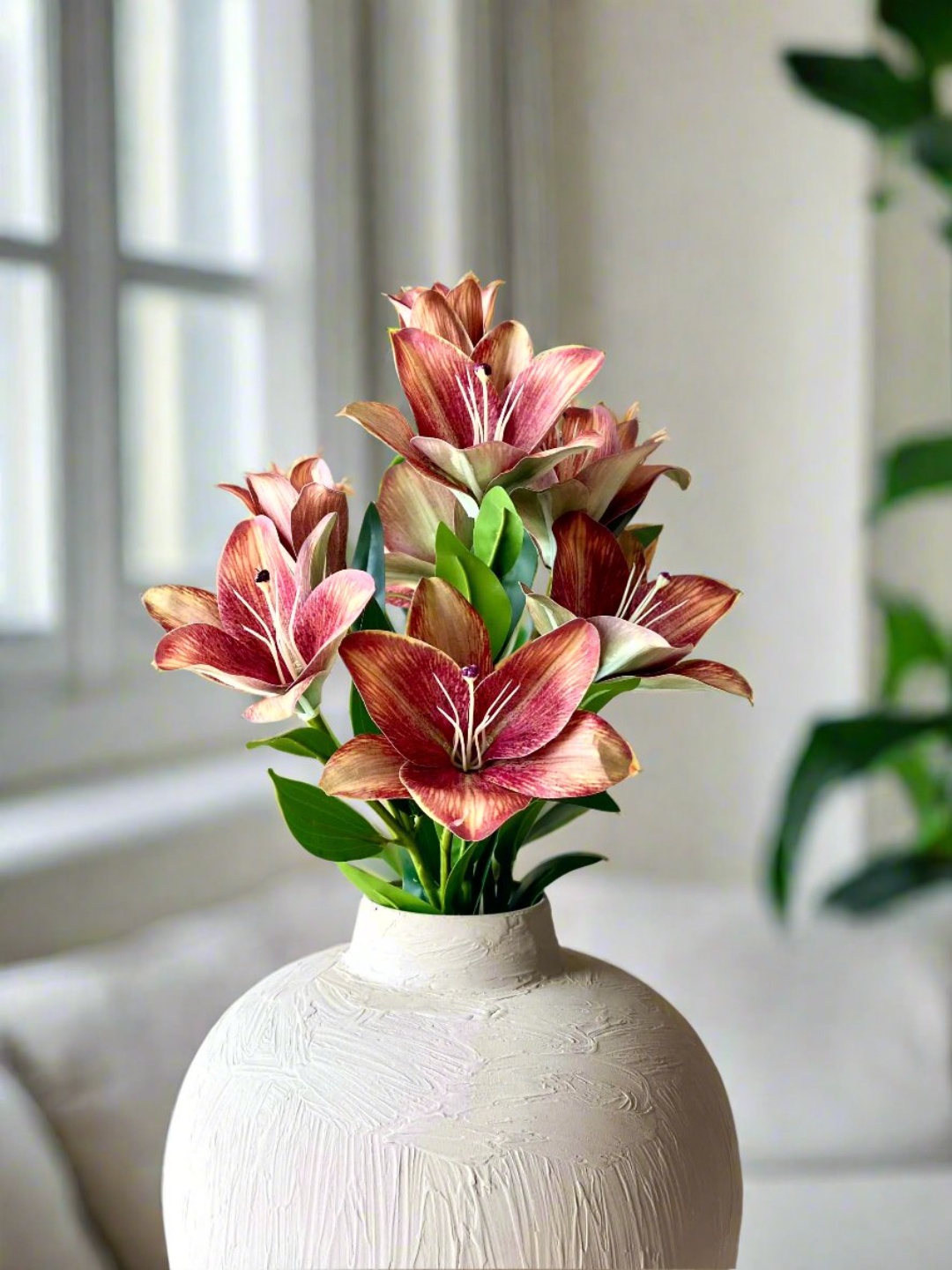 

Mason Home Peach-Coloured Lily Kalanchoe Artificial Flower