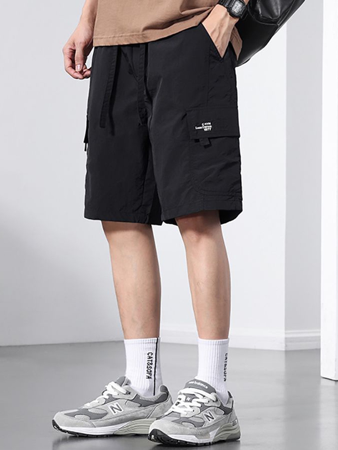 

StyleCast x Revolte Men Shorts, Black