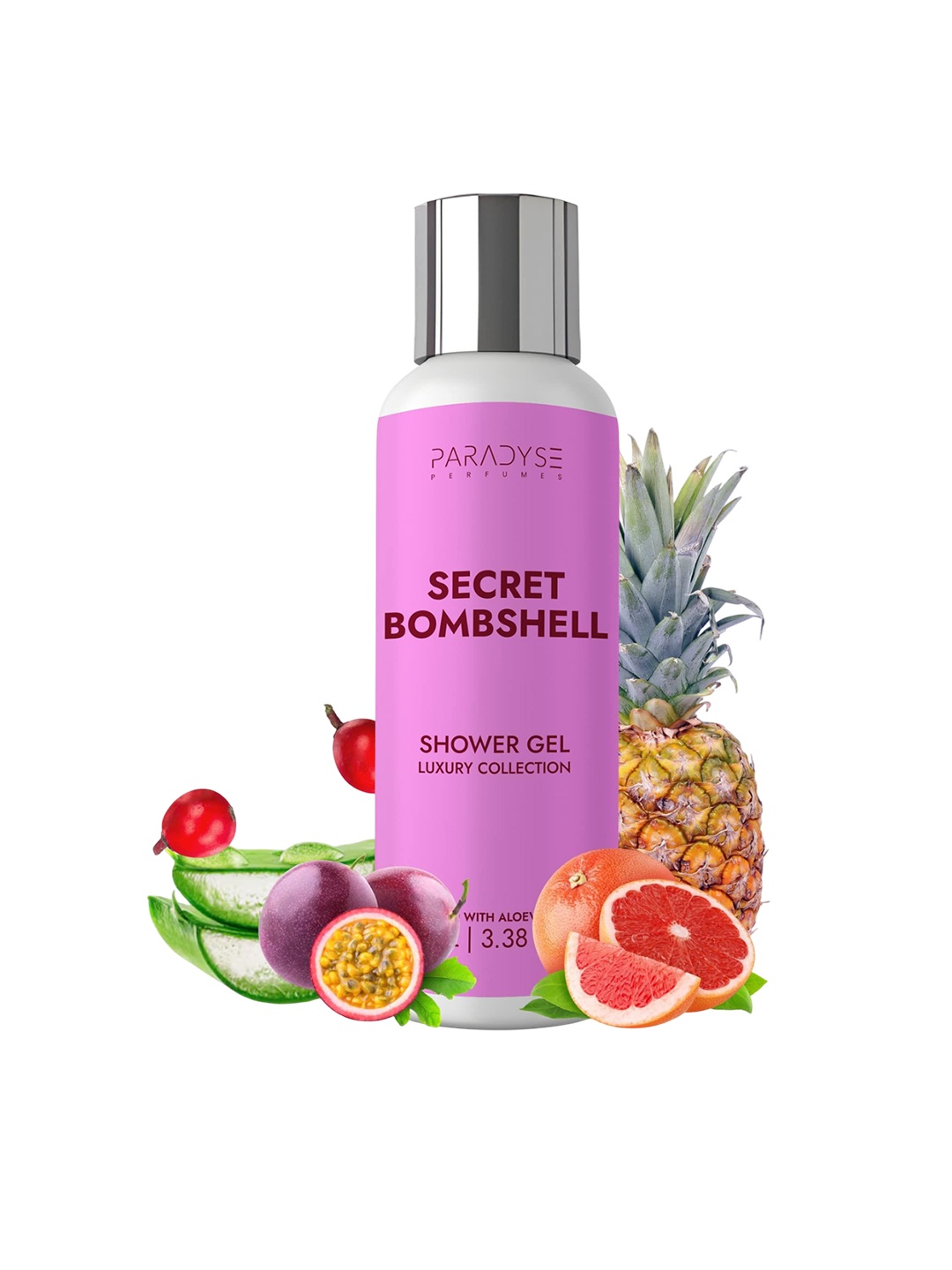 

PARADYSE PERFUMES Secret Bombshell Body Wash With Aloe Vera Gel - 100 ml, Transparent