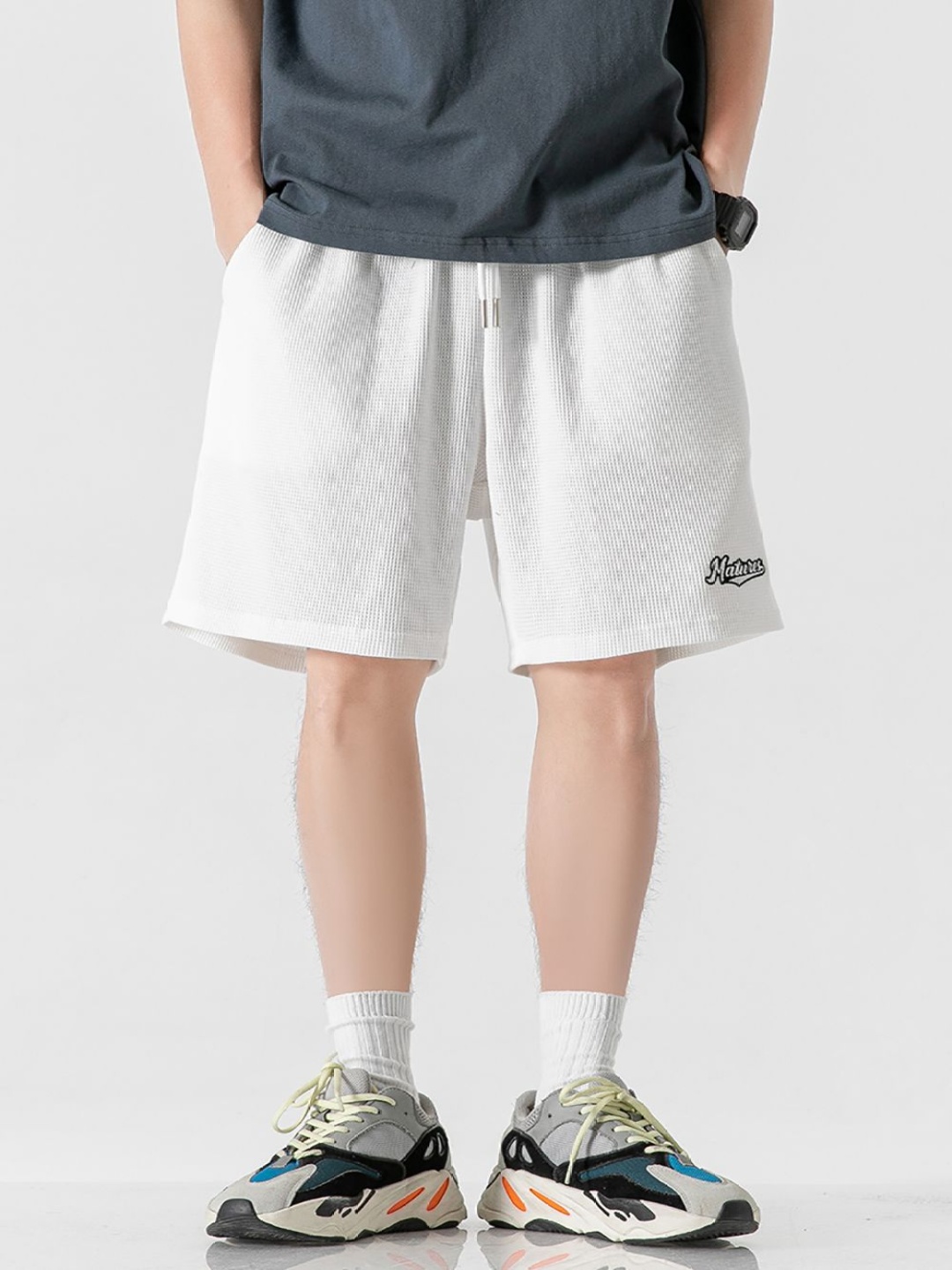

StyleCast x Revolte Men Outdoor Shorts, White