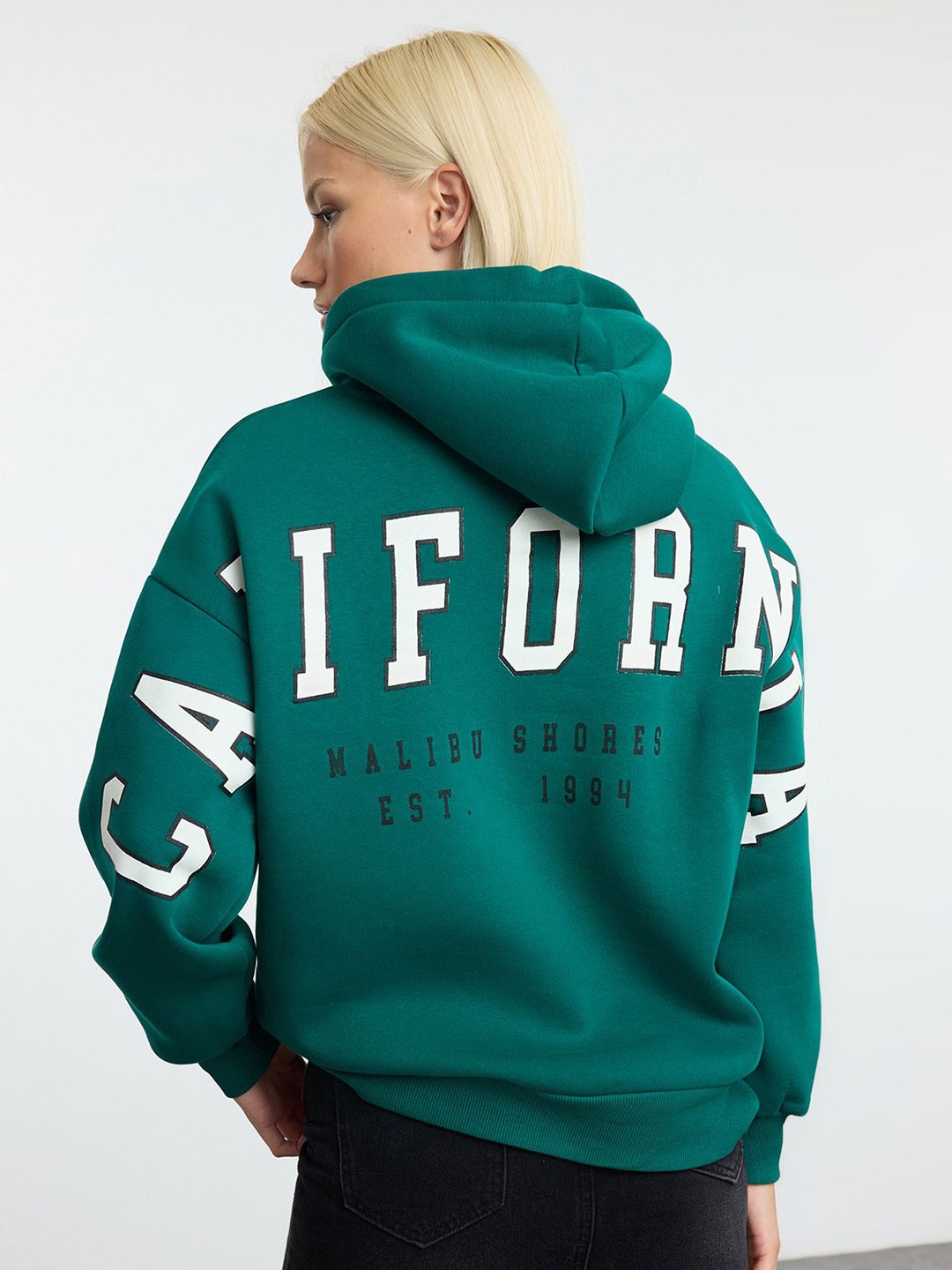 

Trendyol Women Printed Hooded Pullover Sweatshirt, Na