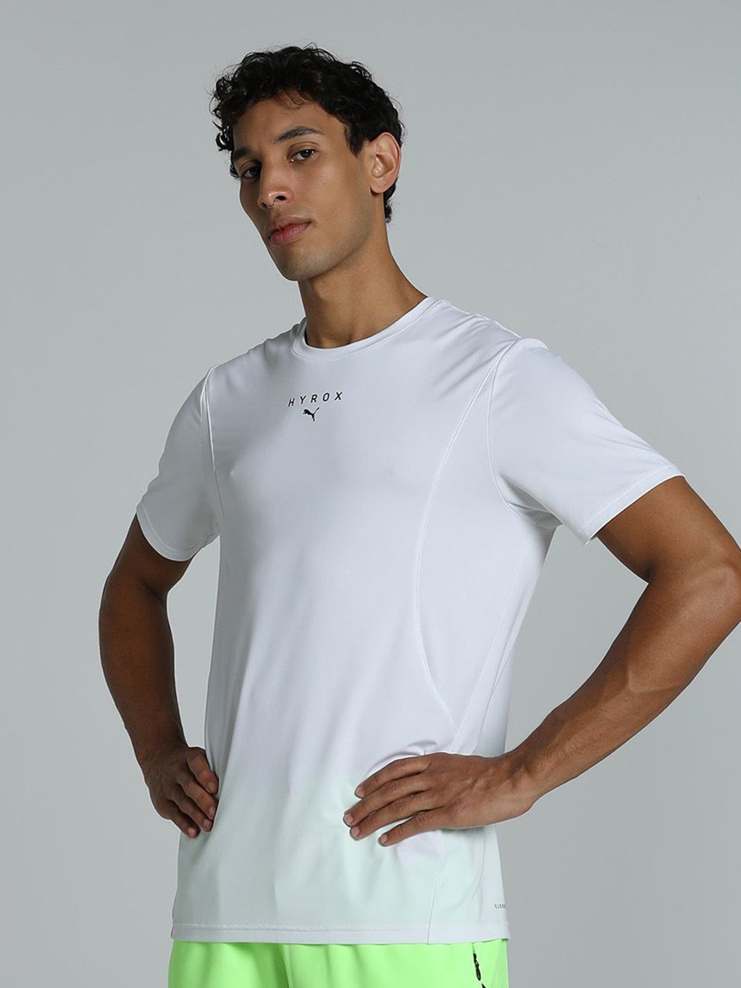 

Puma x Hyrox Cloudspun Round Neck Short Sleeve Training T- Shirt, White