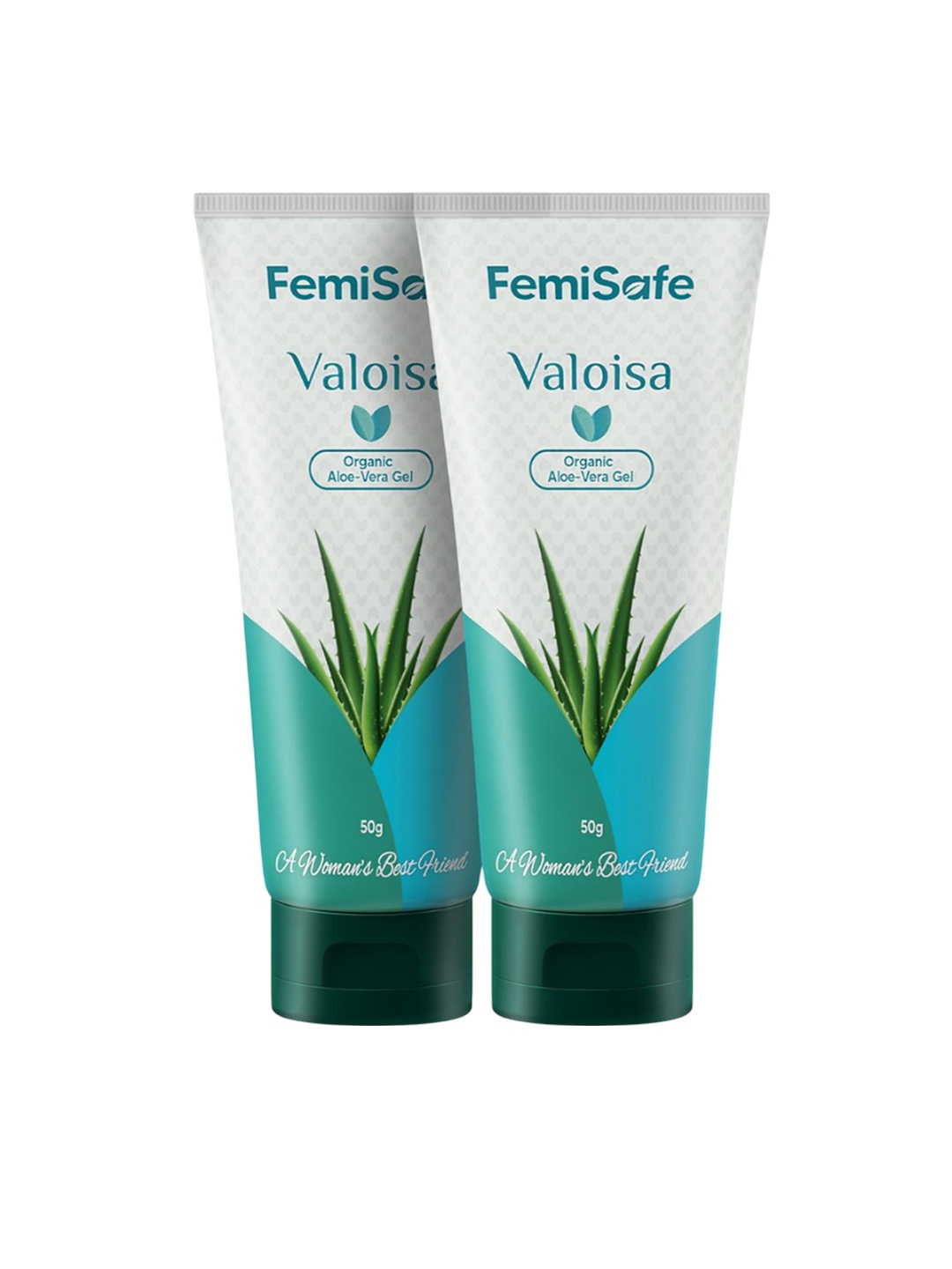 

FEMISAFE Valoisa Set Of 2 Organic Aloe Vera Gel - 50g Each, White