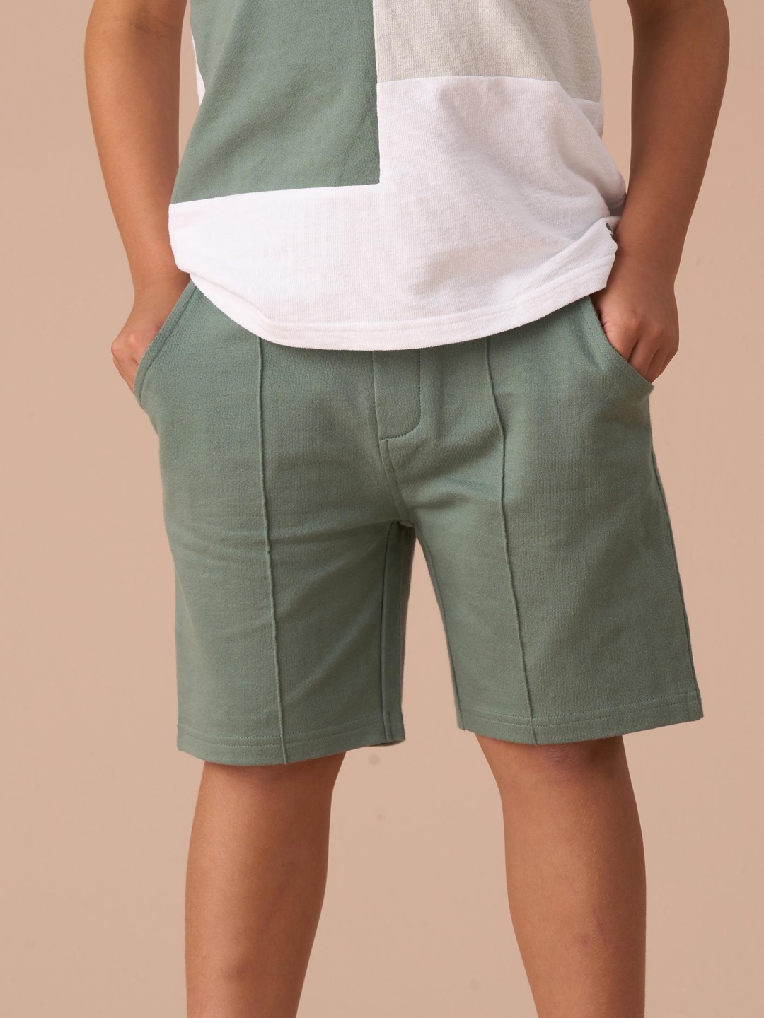 

Angel & Rocket Kane Textured Smart Shorts, Green
