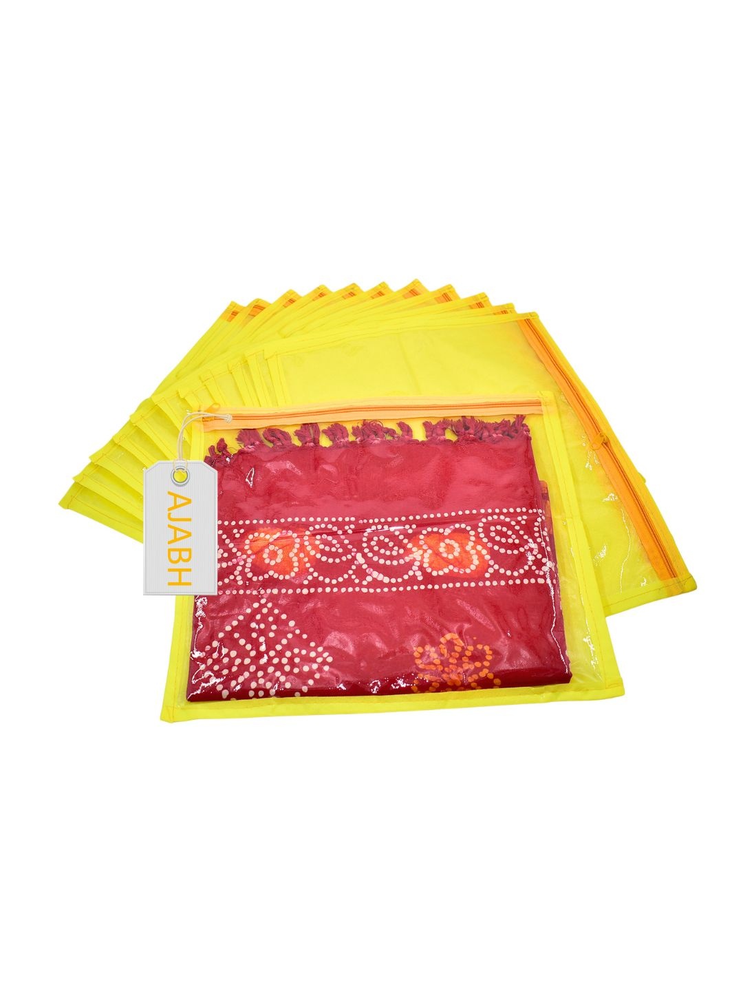 

Ajabh Yellow 12 Pieces Regular Saree Organisers