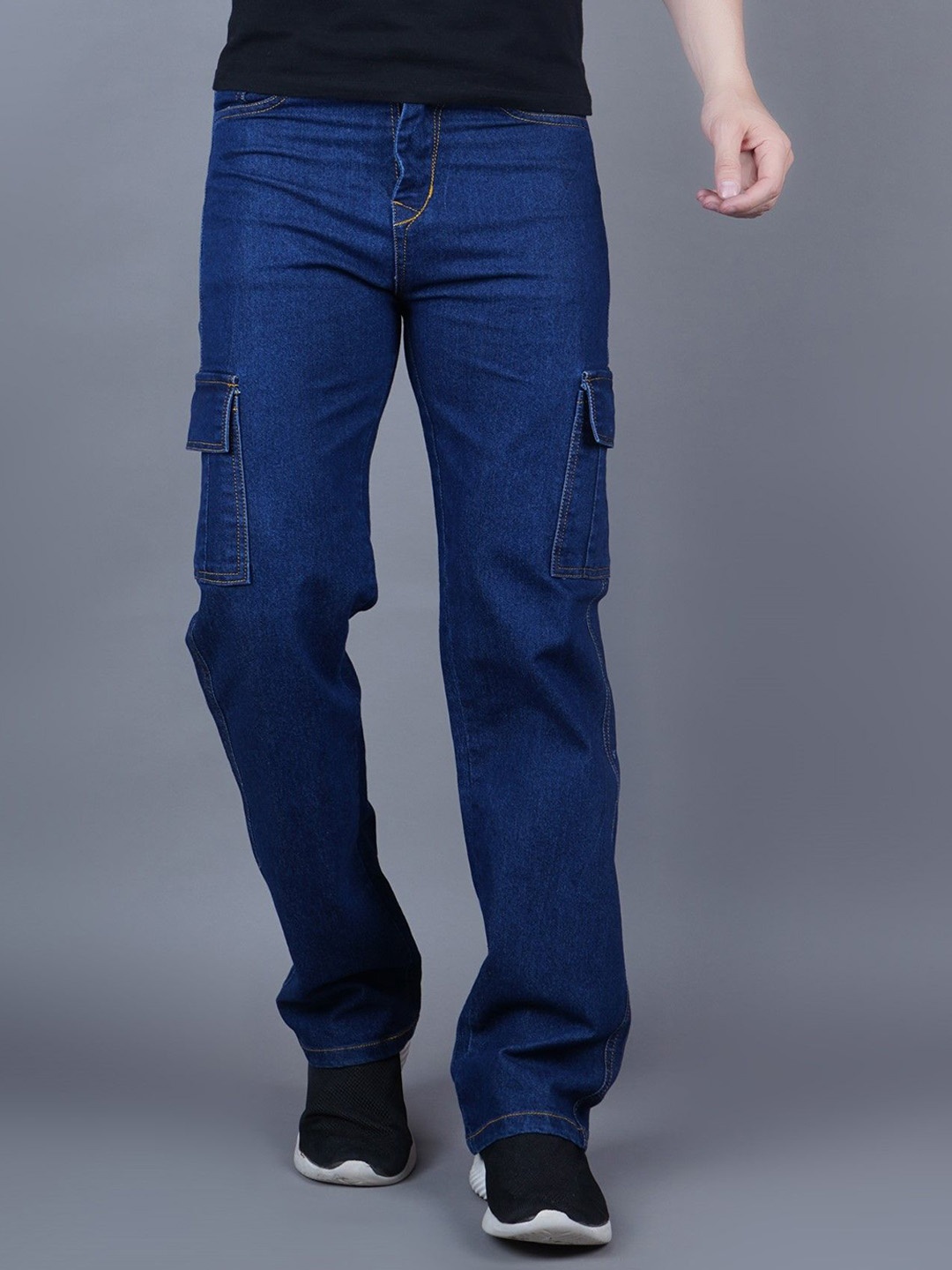 

COMFITS Men Classic Fit Mid-Rise Jogger Jeans, Blue