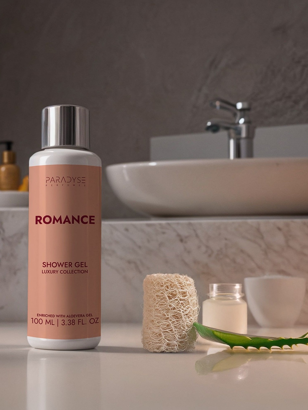 

PARADYSE PERFUMES Romance Body Wash With Aloe Vera Gel - 100 ml, Transparent