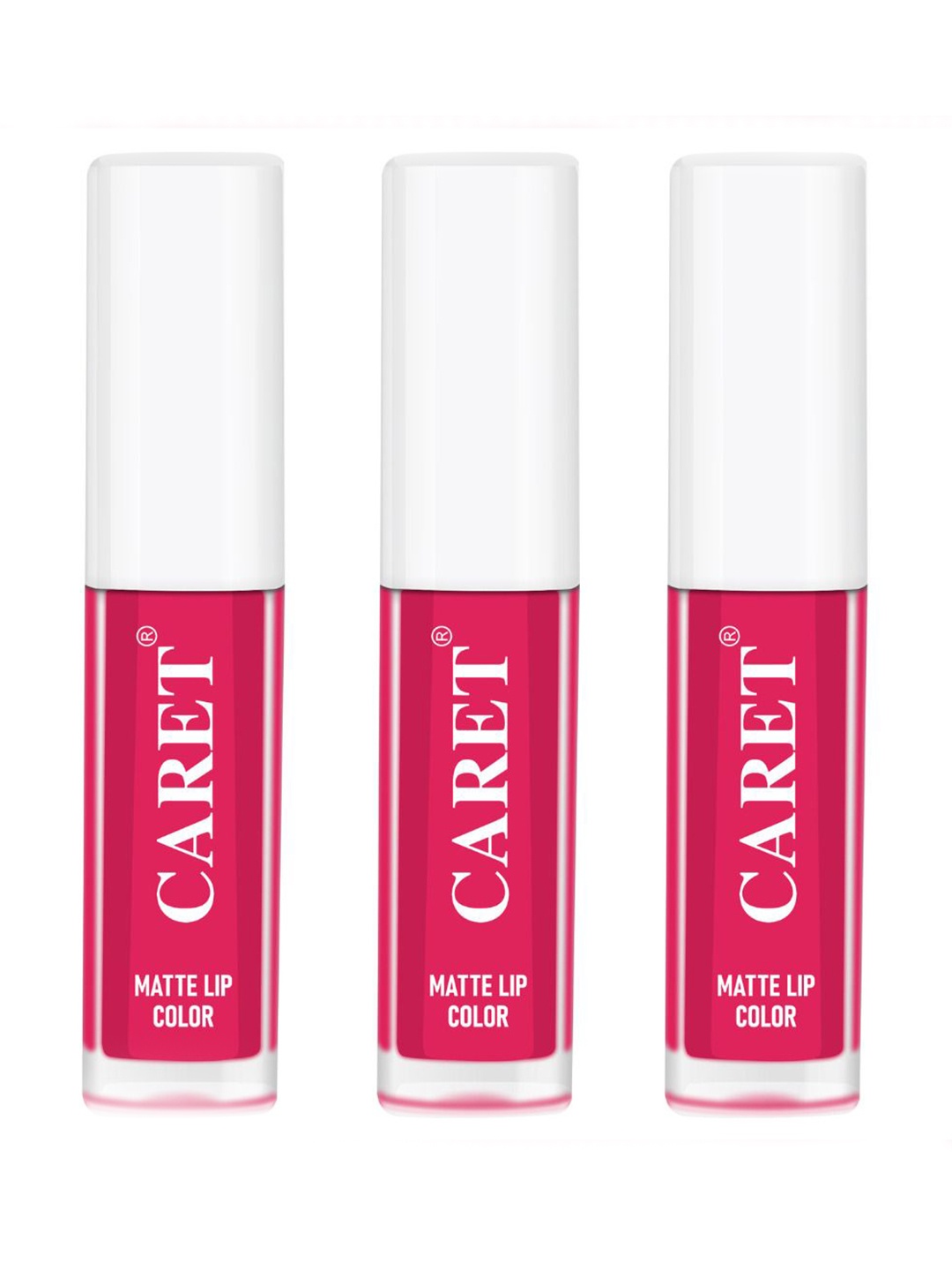 

CARET ORGANIC Set Of 3 Super-Pigmented Long Lasting Liquid Matte Lipsticks- 6 ml- Pink - 4