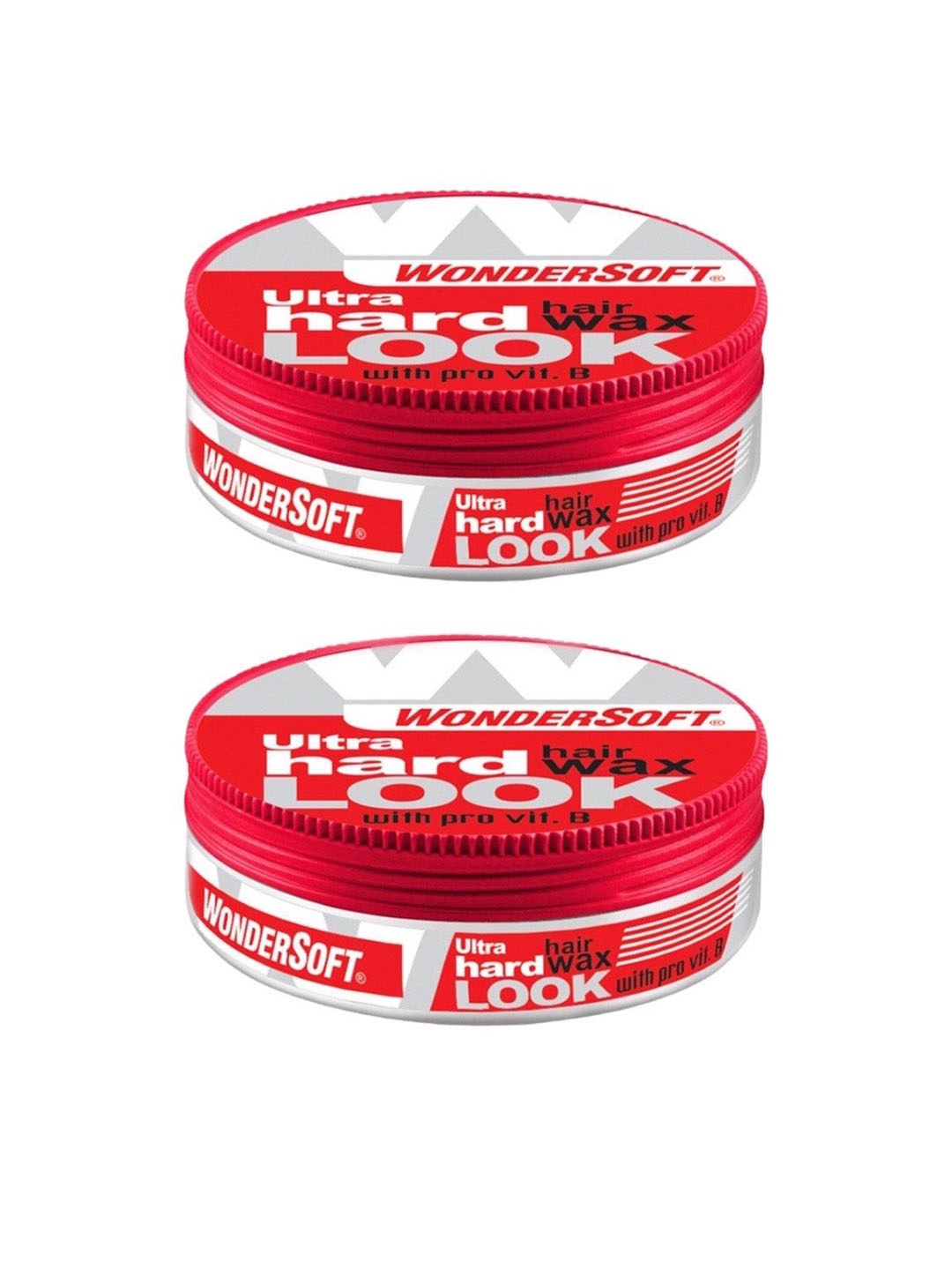 

WonderSoft Set Of 2 Ultra Hard Look Hair Wax With Pro Vitamin-B - 100 ml Each, Red