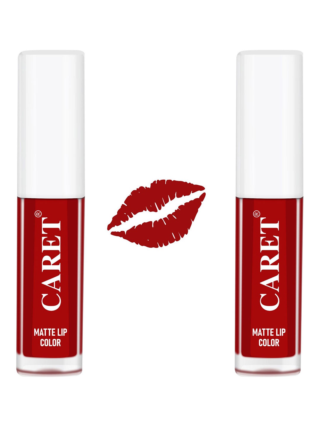 

CARET ORGANIC Set Of 2 Super-Pigmented Liquid Matte Lipsticks - 4 ml - Red 3
