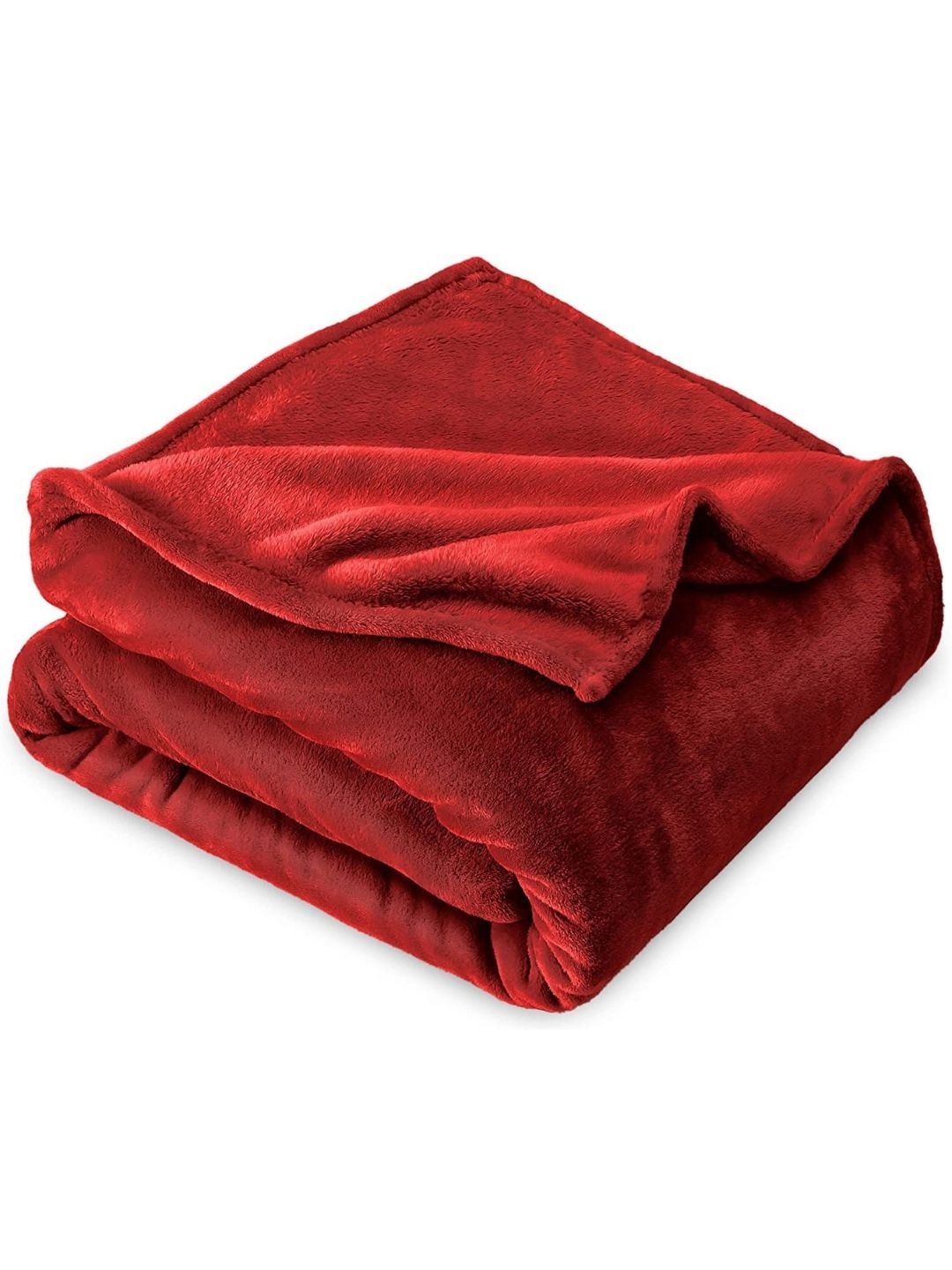 

VAS COLLECTIONS Red Fleece 300 GSM AC Room Single Bed Blanket