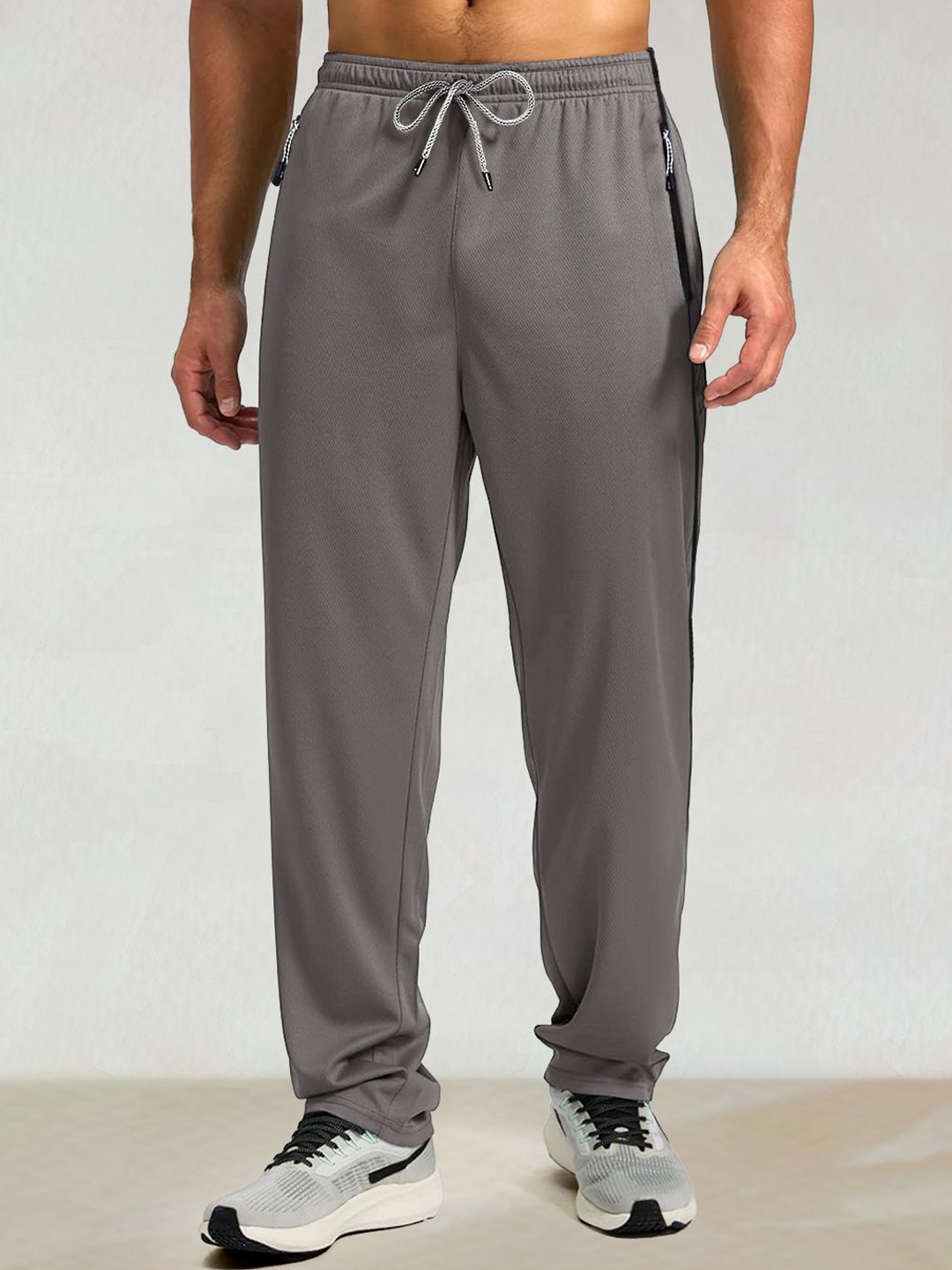 

SZN Men Active Wear Regular Fit Jogger Track Pant, Grey