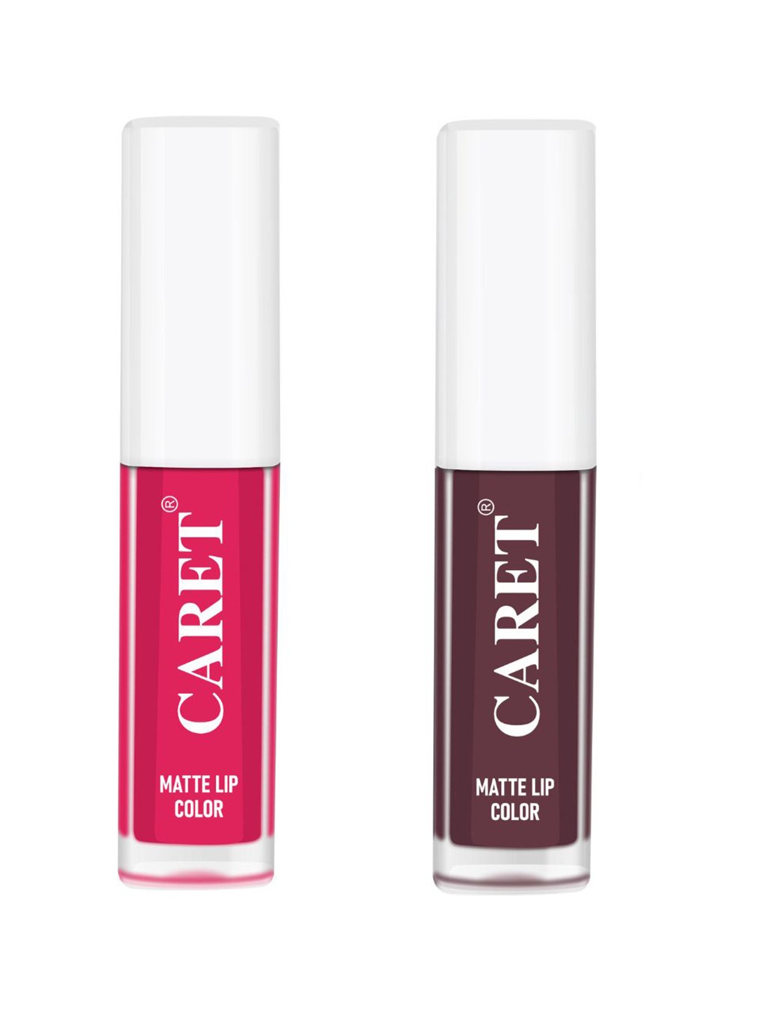 

CARET ORGANIC Set Of 2 Super-Pigmented Liquid Matte Lipsticks - 4 ml - 4 - 7, Pink