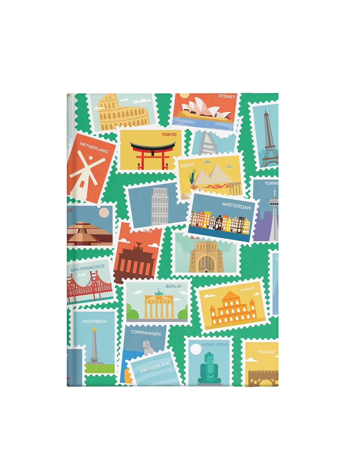 

happywagon Destination Hardbound Planner Stationery, Green