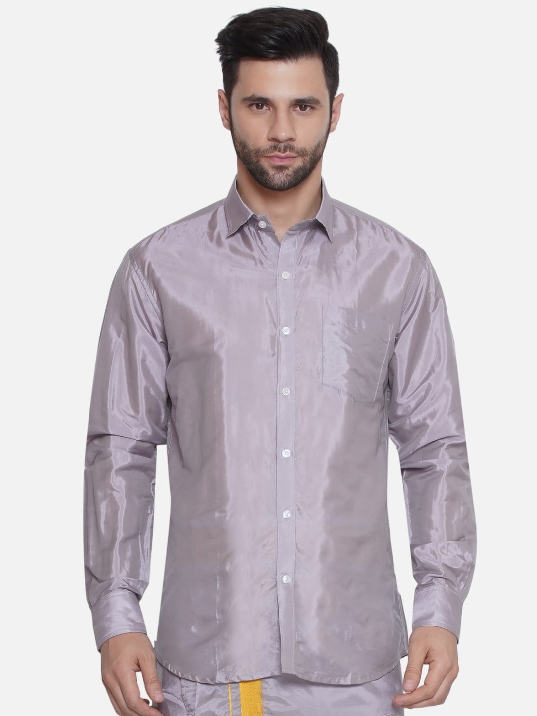 

Sethukrishna Men Opaque Printed Casual Shirt, Grey