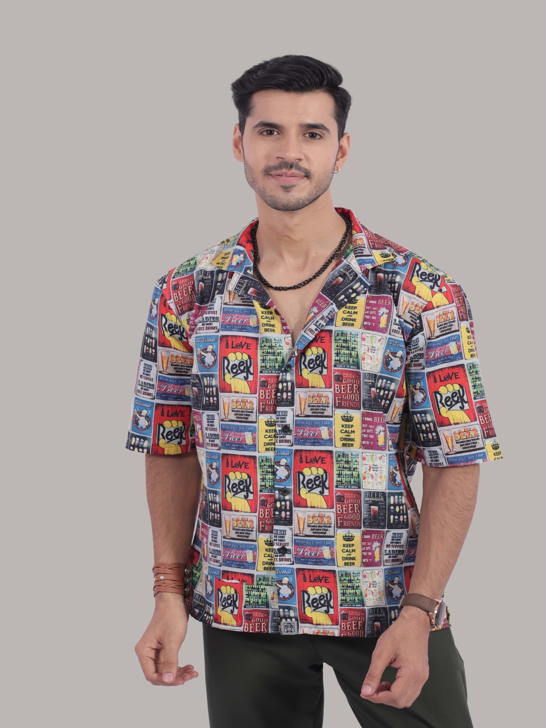

STITCH MONKEY Men Comfort Floral Opaque Printed Casual Shirt, Multi