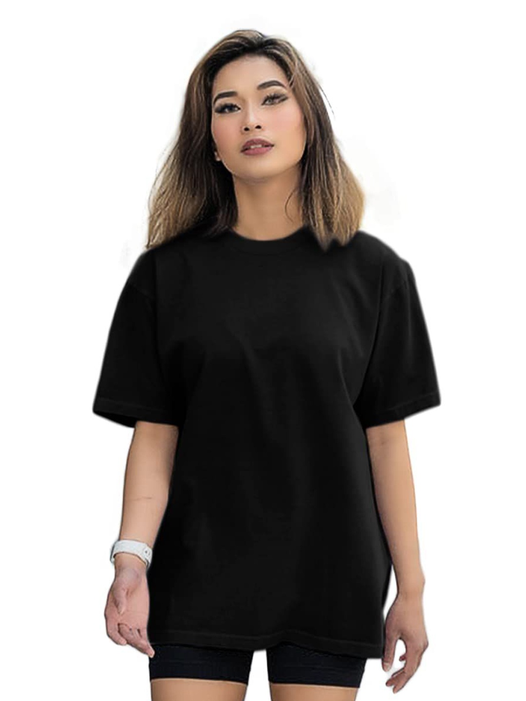 

NOTWILD Women Classic Opaque Casual Shirt, Black