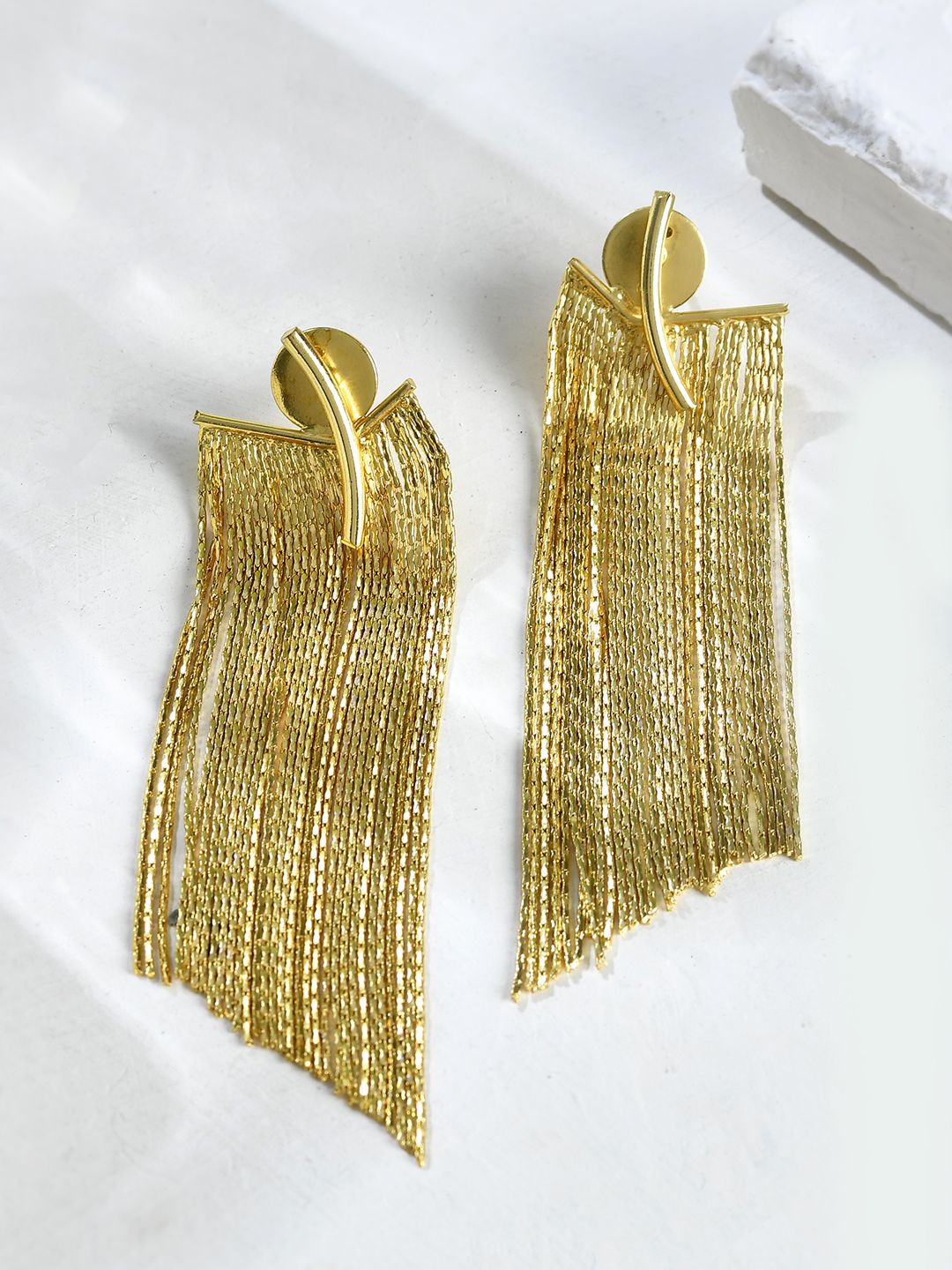 

Voylla Quirky Drop Earrings, Gold