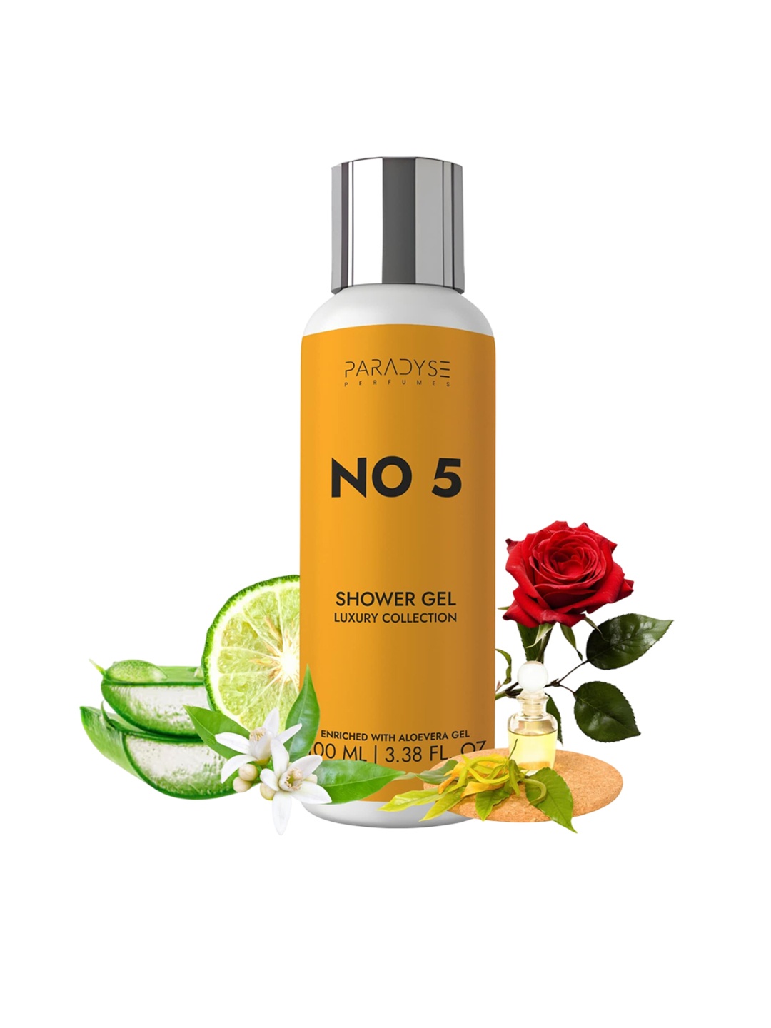 

PARADYSE PERFUMES Essence No V Shower Gel With Aloe Vera - 100 ml, Transparent