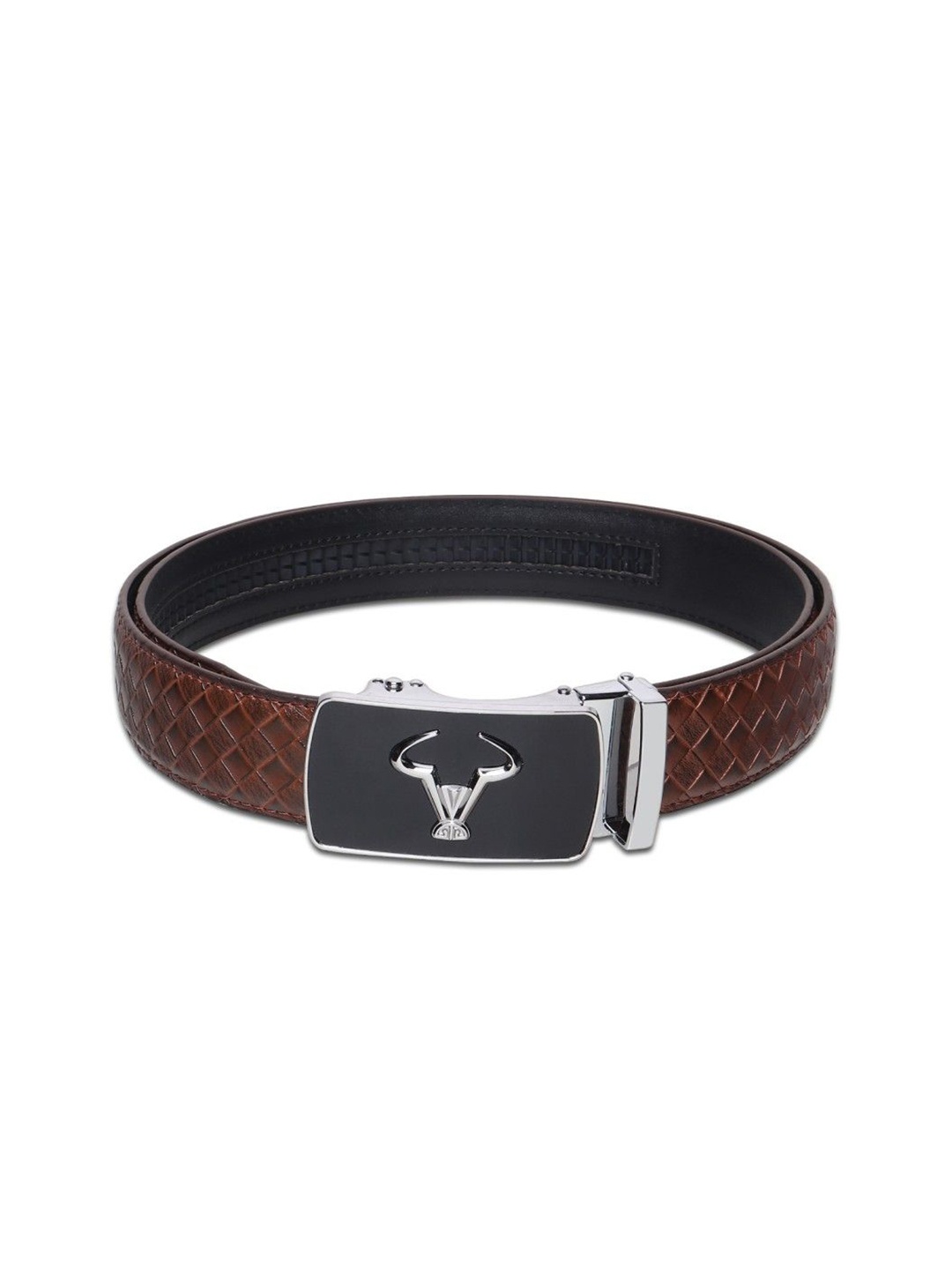 

Provogue Men Textured Belt, Brown