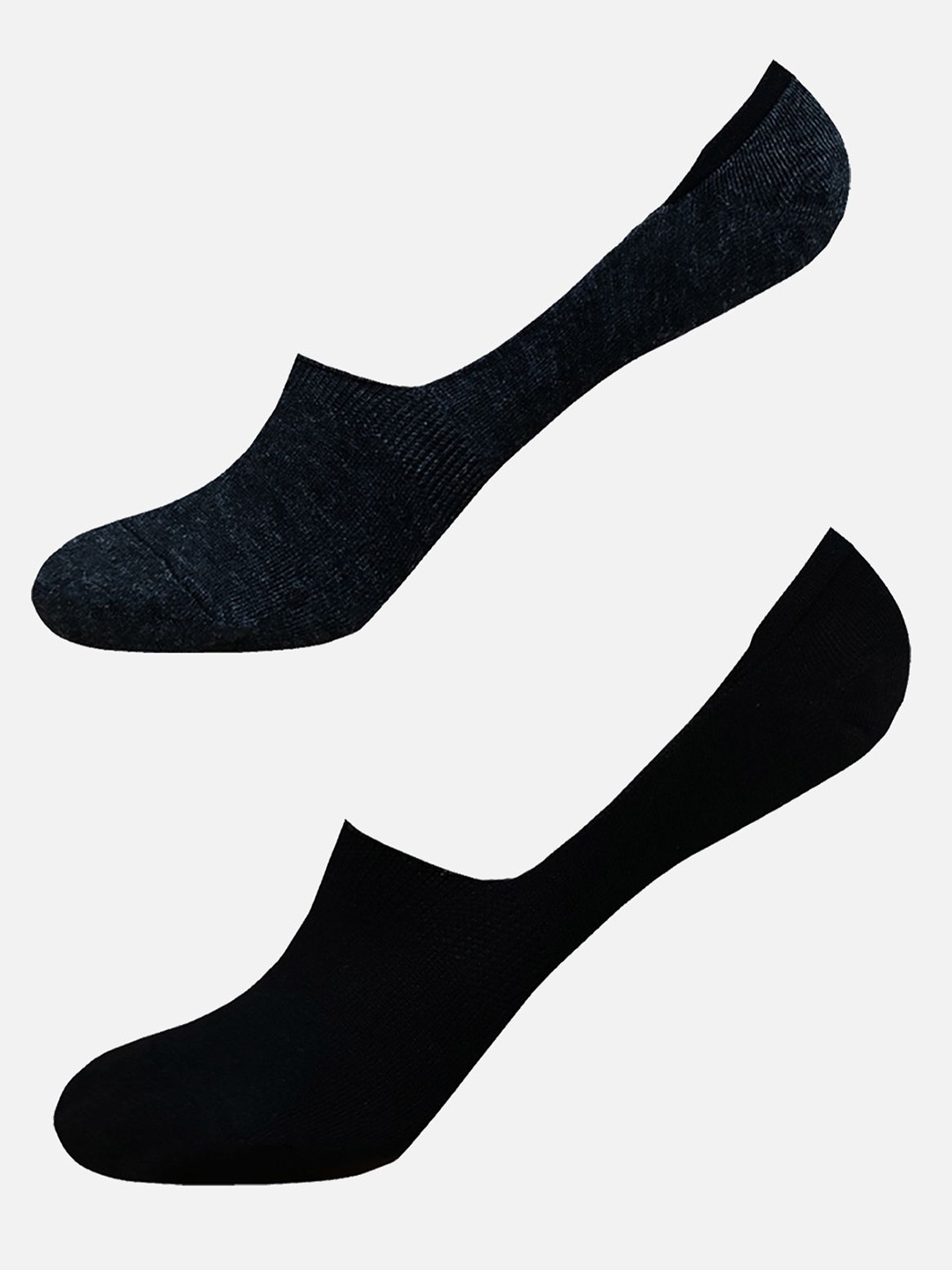 

StyFun Pack Of 2 Anti-Slip Cotton Shoe Liners Socks, Black