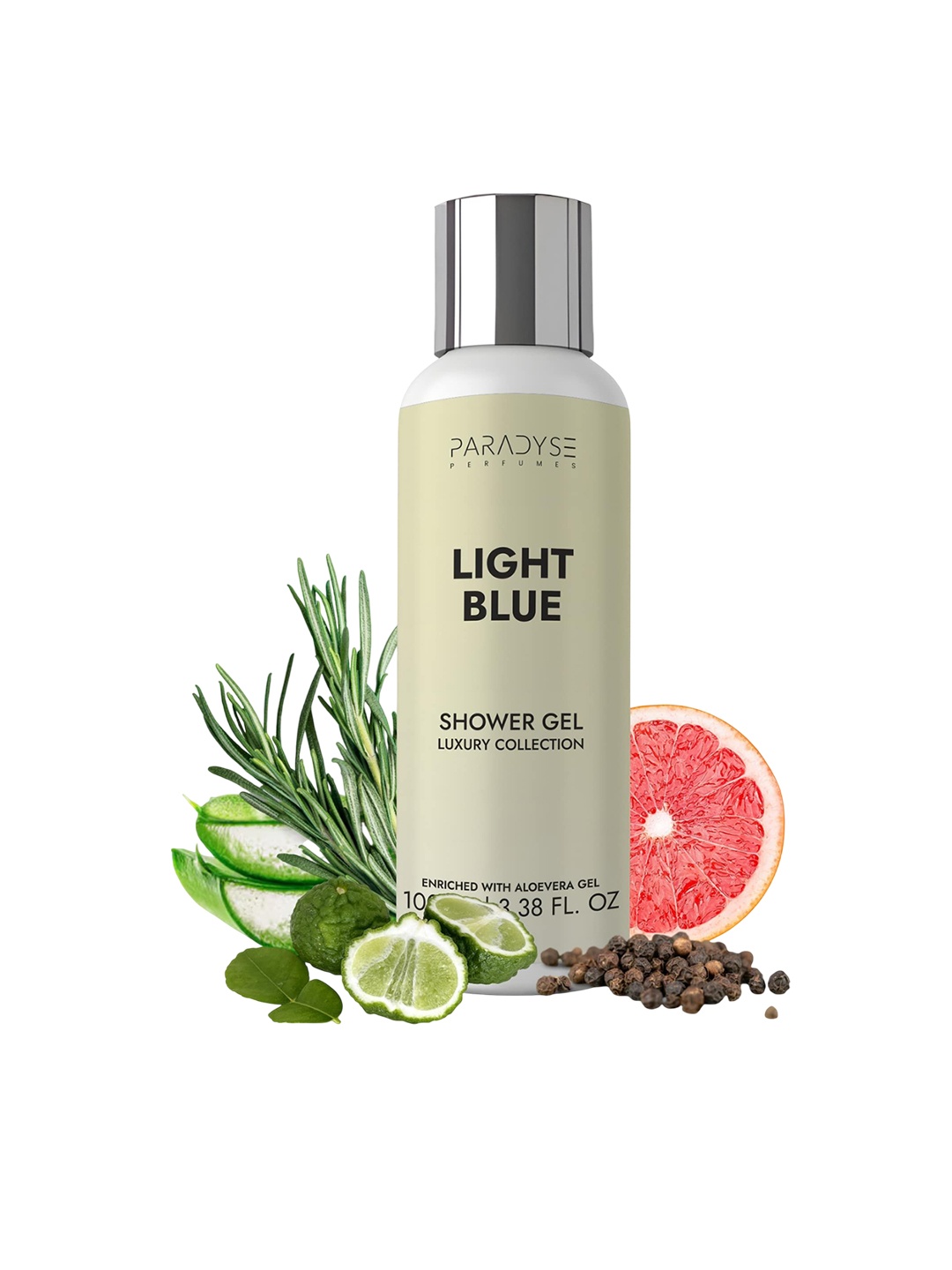 

PARADYSE PERFUMES Light Blue Body Wash With Aloe Vera Gel - 100 ml, Transparent