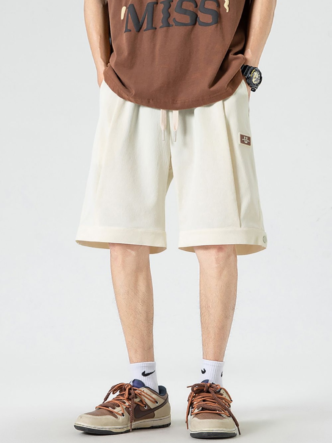 

StyleCast x Revolte Men Outdoor Shorts, Khaki