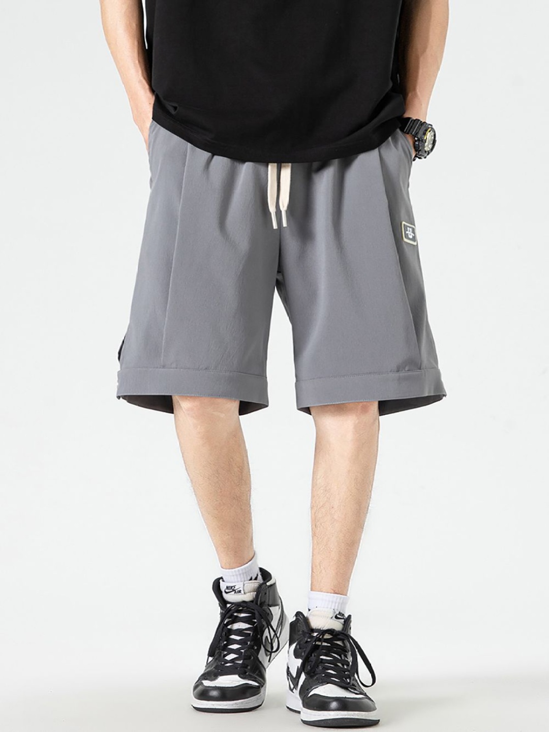 

StyleCast x Revolte Men Outdoor Shorts, Grey