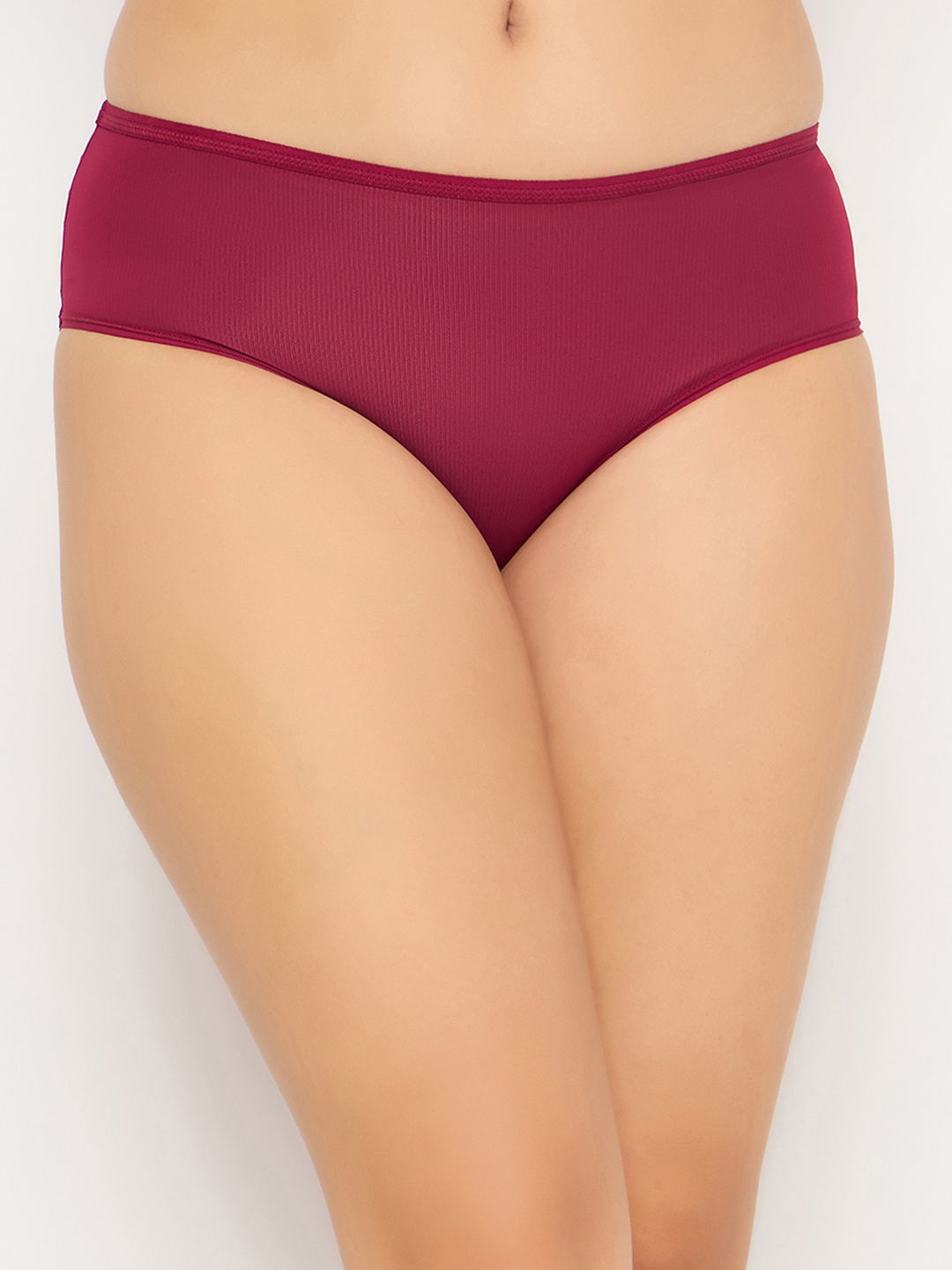 

Clovia Women Mid-Rise Cotton Hipster Briefs, Maroon