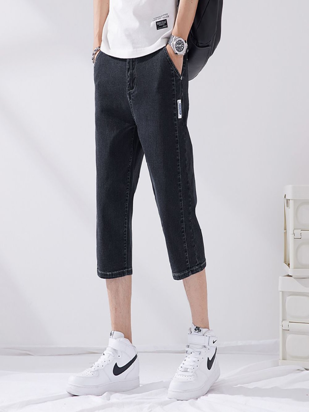 

StyleCast x Revolte Men Shorts, Black