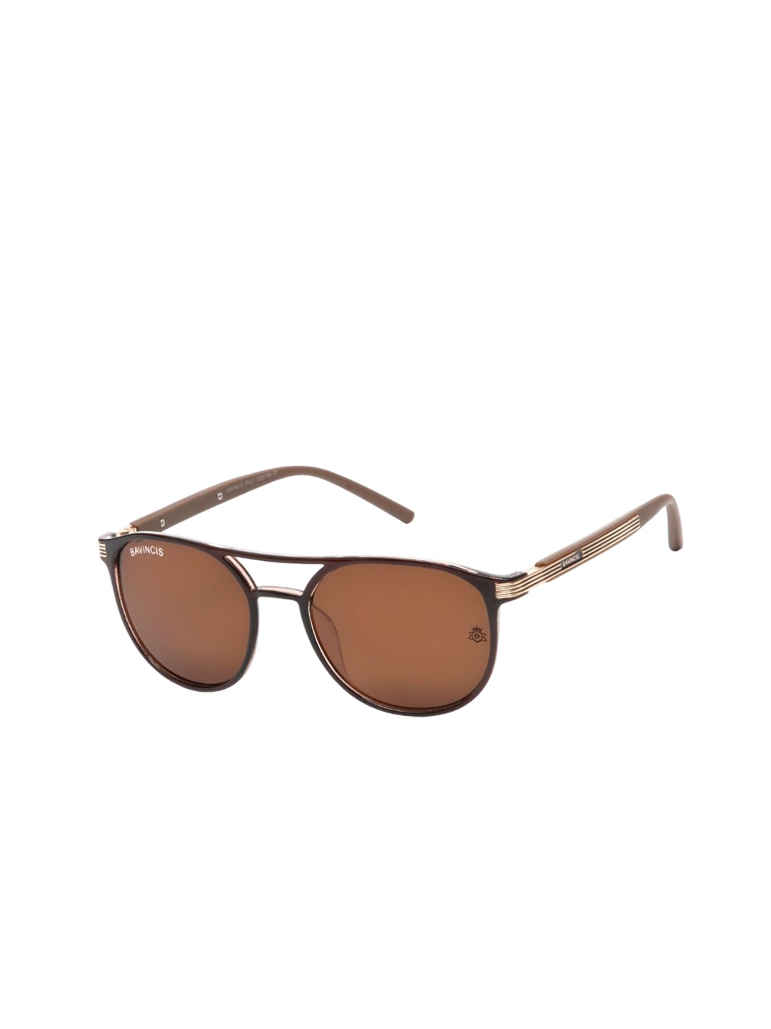 

BAVINCIS Unisex Fashion with Polarised Lens Sunglasses, Brown