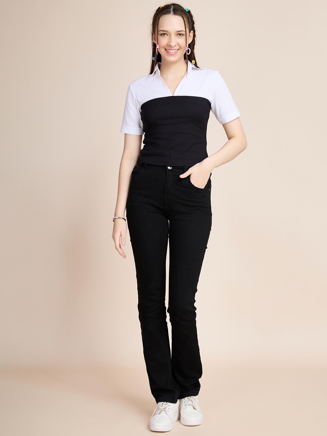 

BOONS n PERKKS Women Top, Black
