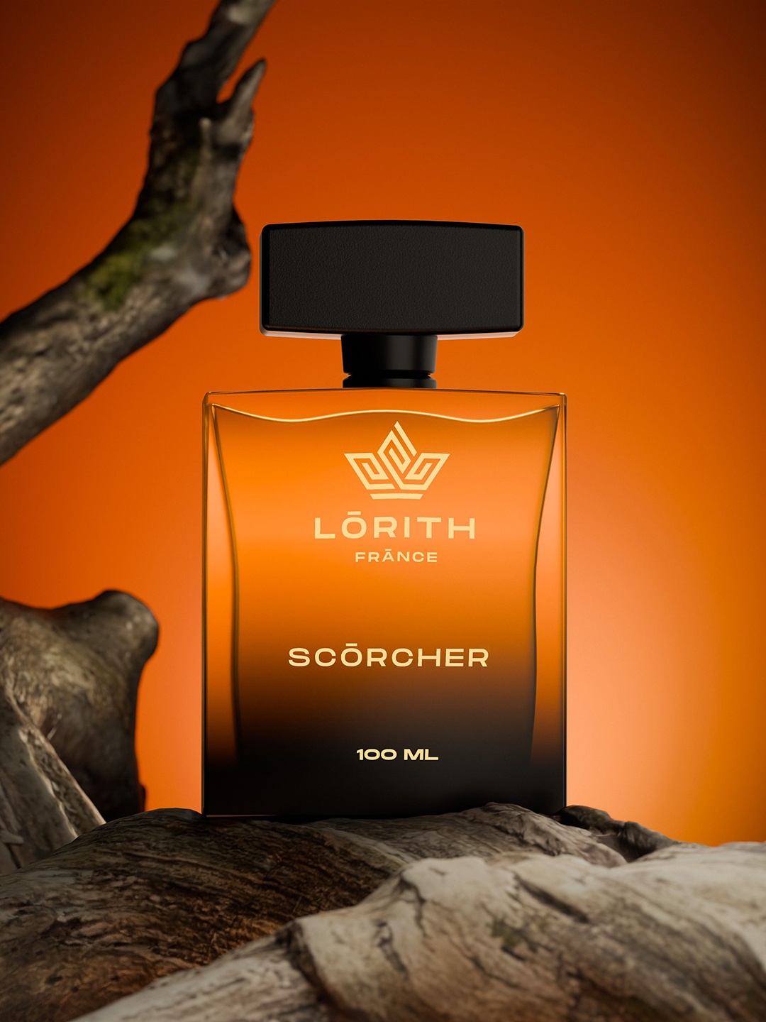 

LORITH FRANCE Men Scorcher Long Lasting Extrait de Parfum - 100 ml, Orange