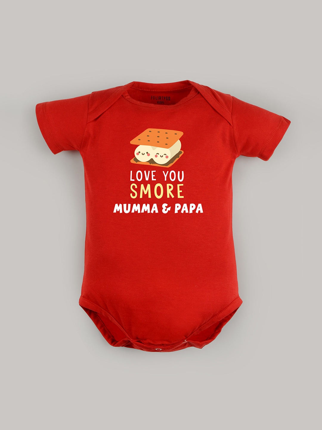 

FFLIRTYGO Infants Valentine Day Printed Cotton Bodysuit, Red