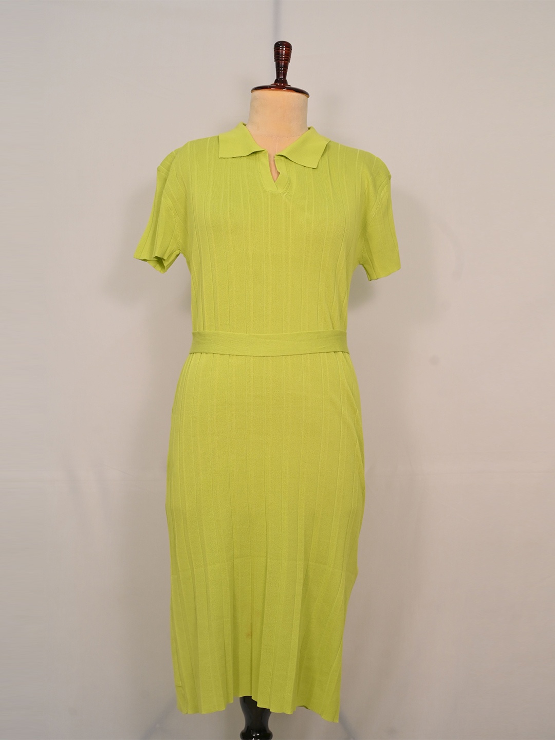 

ALTAIRA Women Shirt Collar Dress, Green