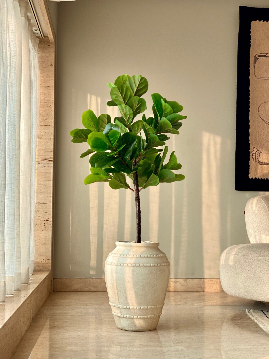 

Mason Home Green Fiddle Fig Artificial Plant