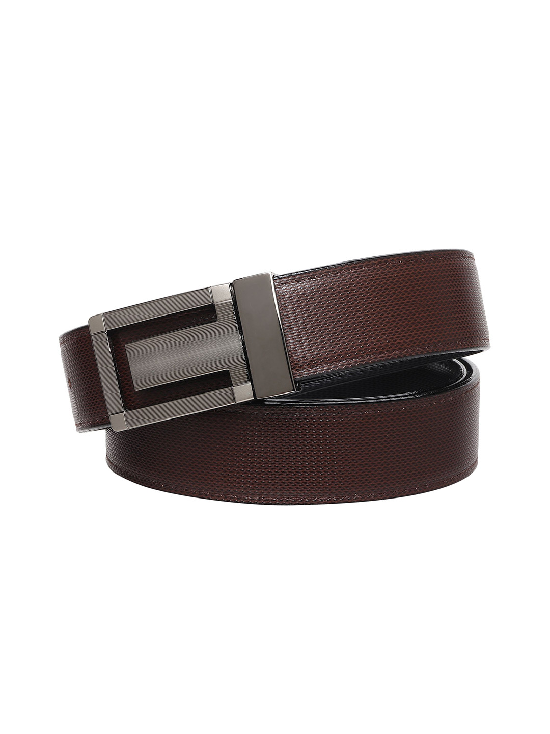 

Provogue Men Textured Reversible Formal Belt, Brown