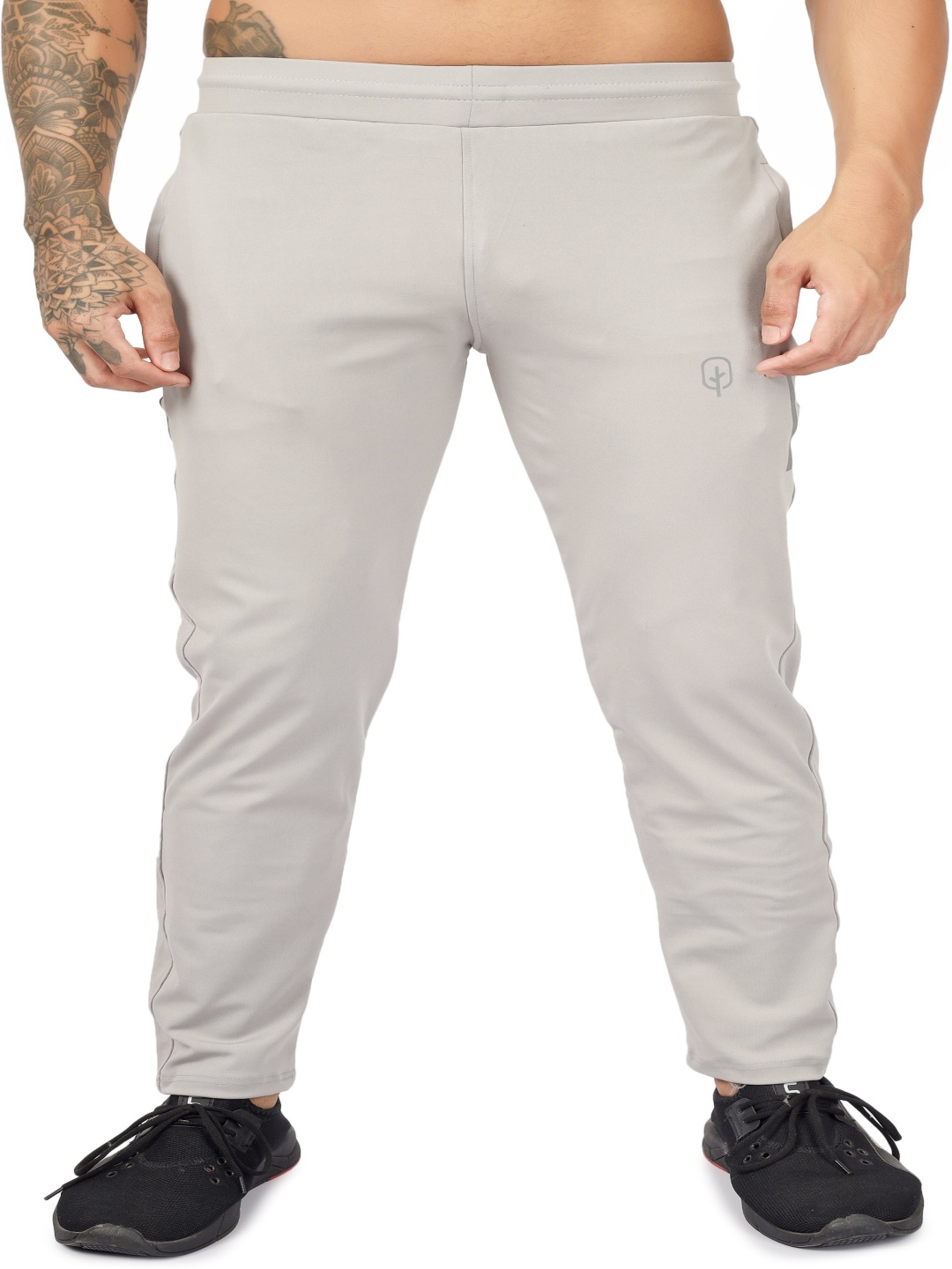 

BLUEFICUS Mid-Rise Track Pants, Grey