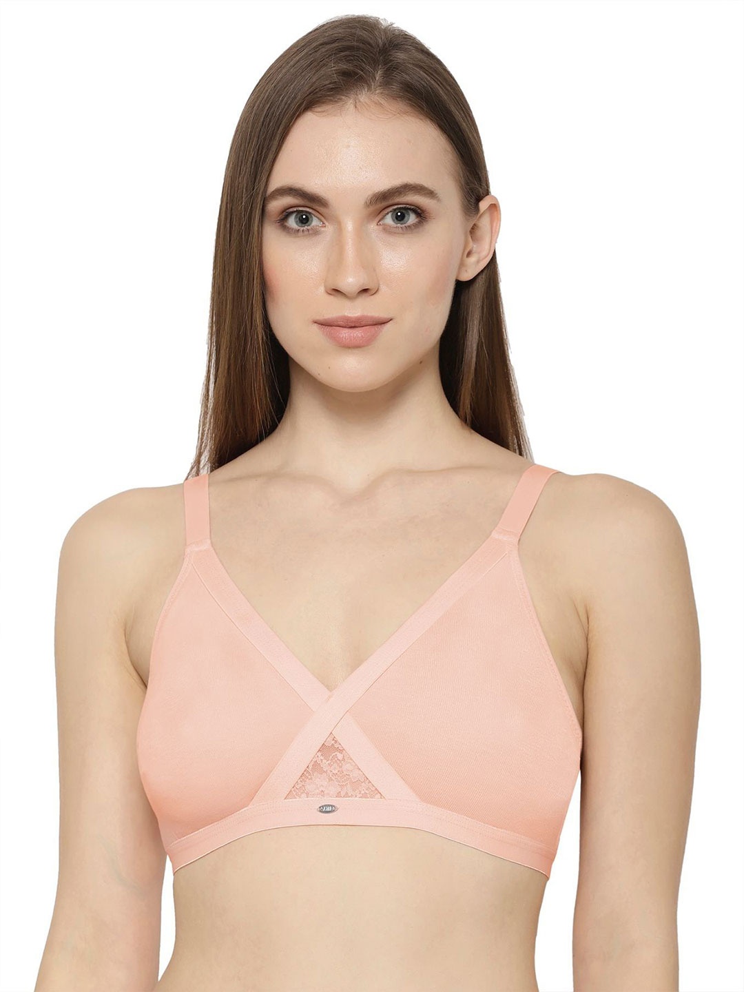 

Soie Women Seamless Full Coverage Bra, Peach