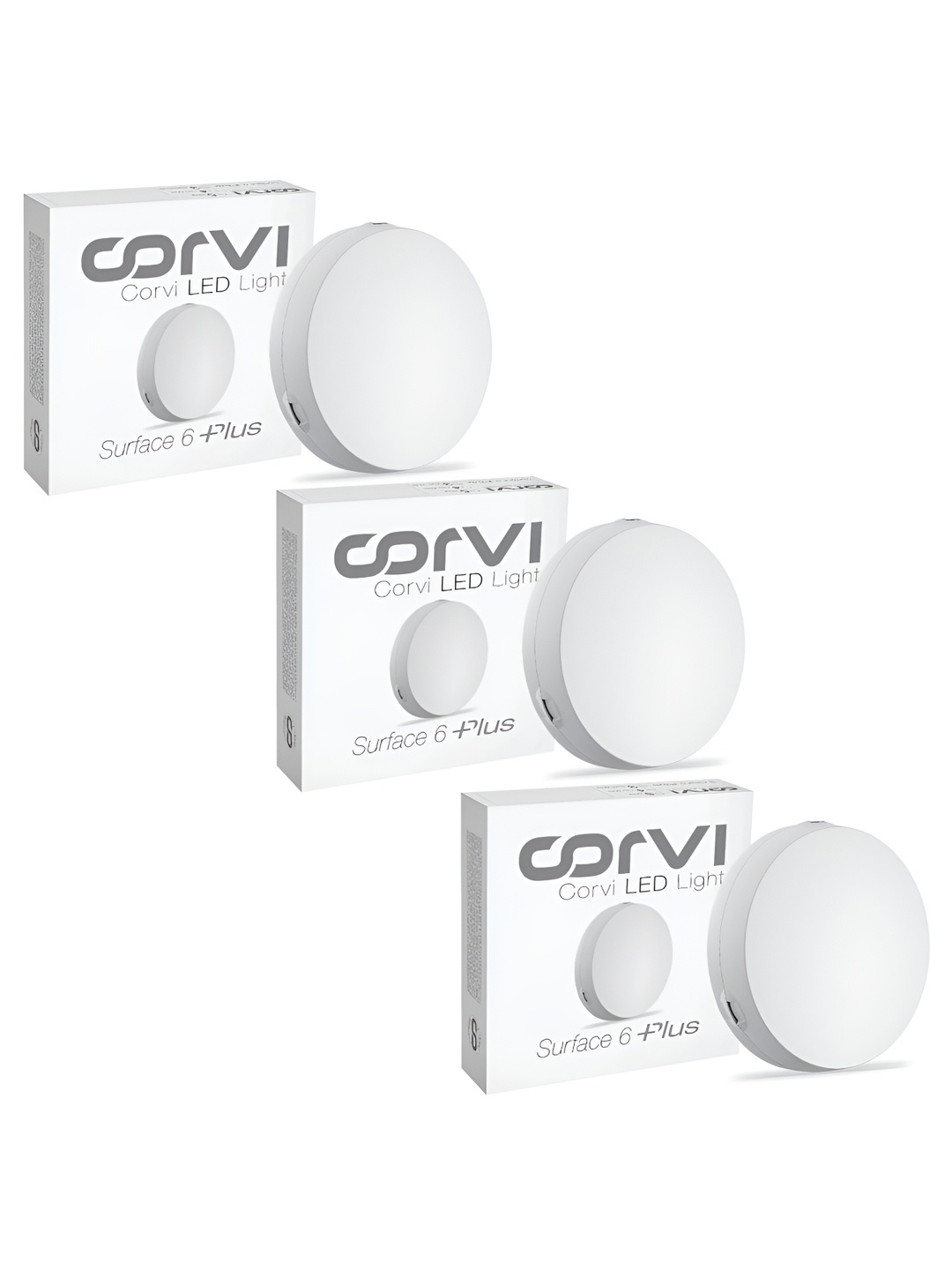 

CORVI White 3 Pieces LED Ceiling Panel Light Bulbs