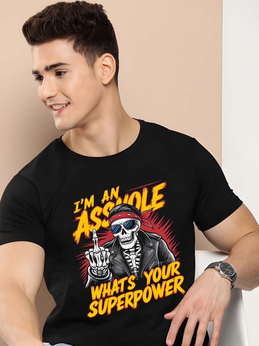 

BOWLIFESTYLE Men T-shirt, Black
