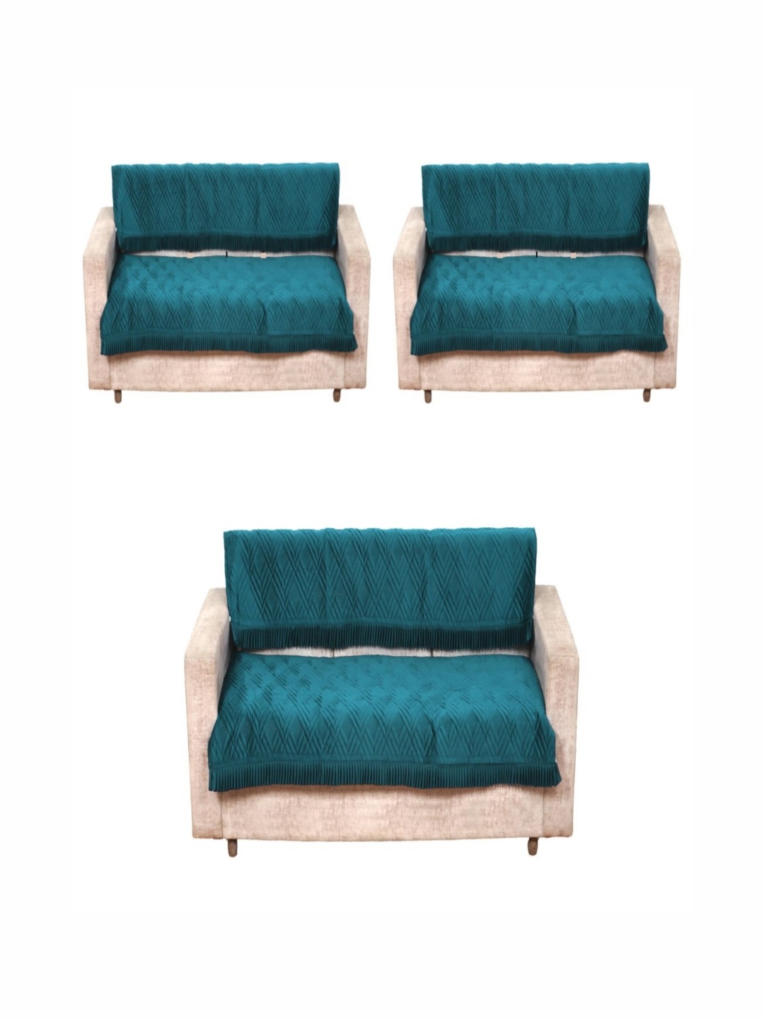 

Fashion Throw Teal Velvet Sofa Cover