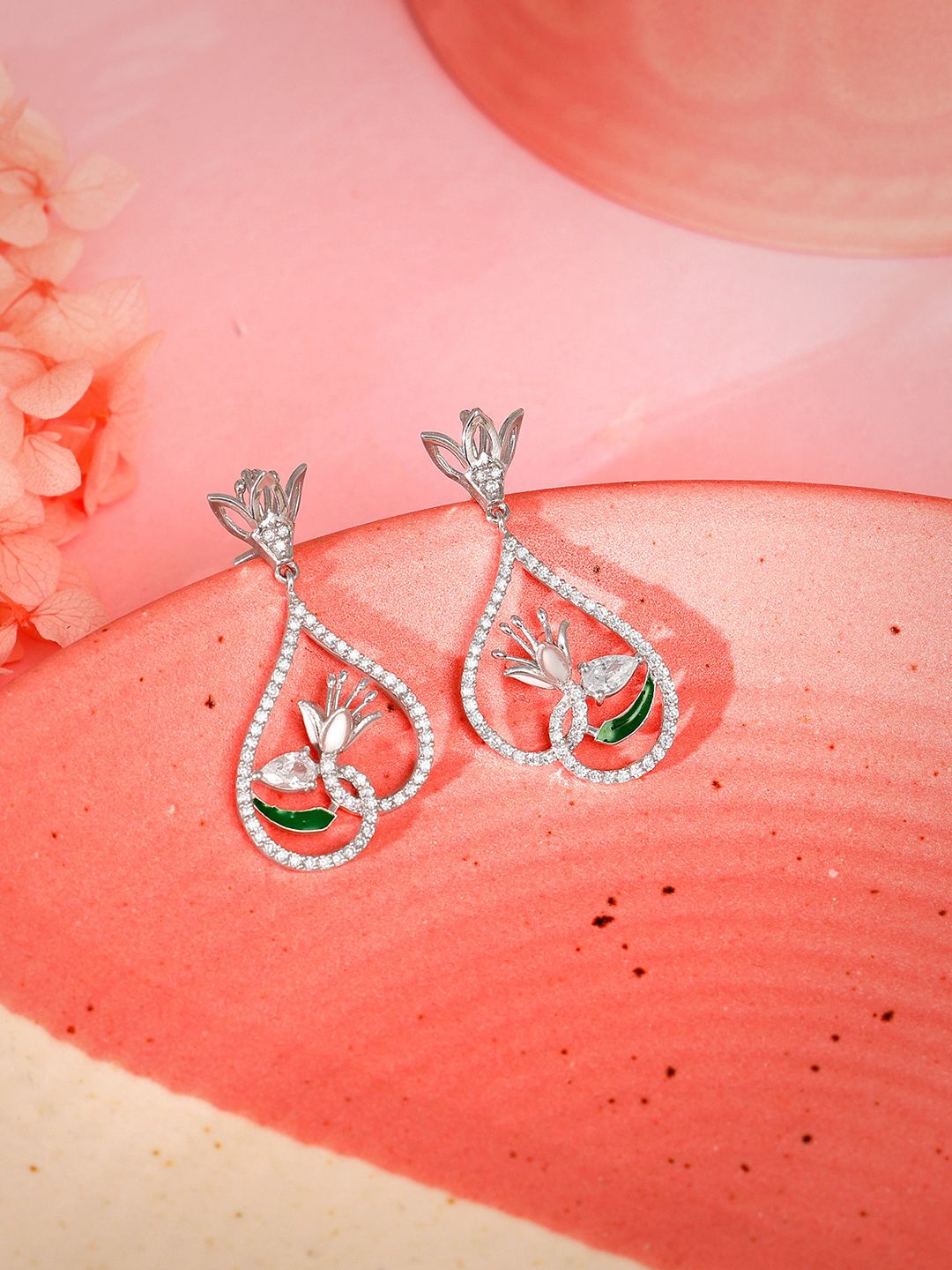

GIVA Contemporary Studs Earrings, Silver