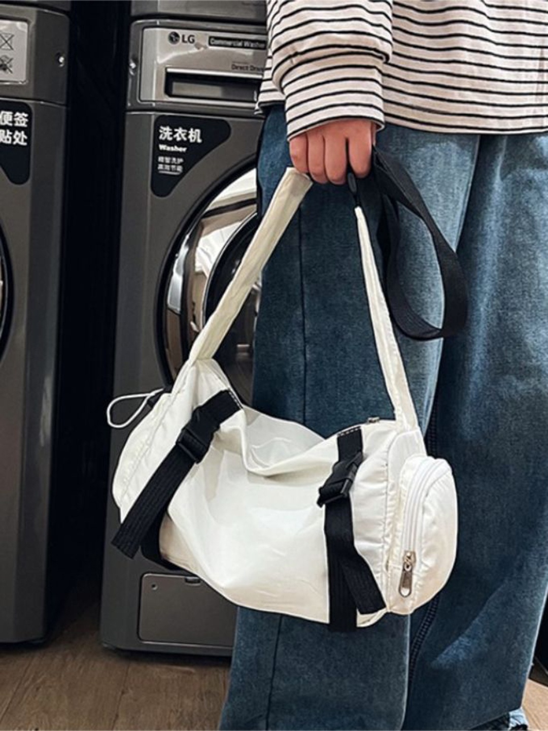 

StyleCast Medium Casual Duffel Bag, White