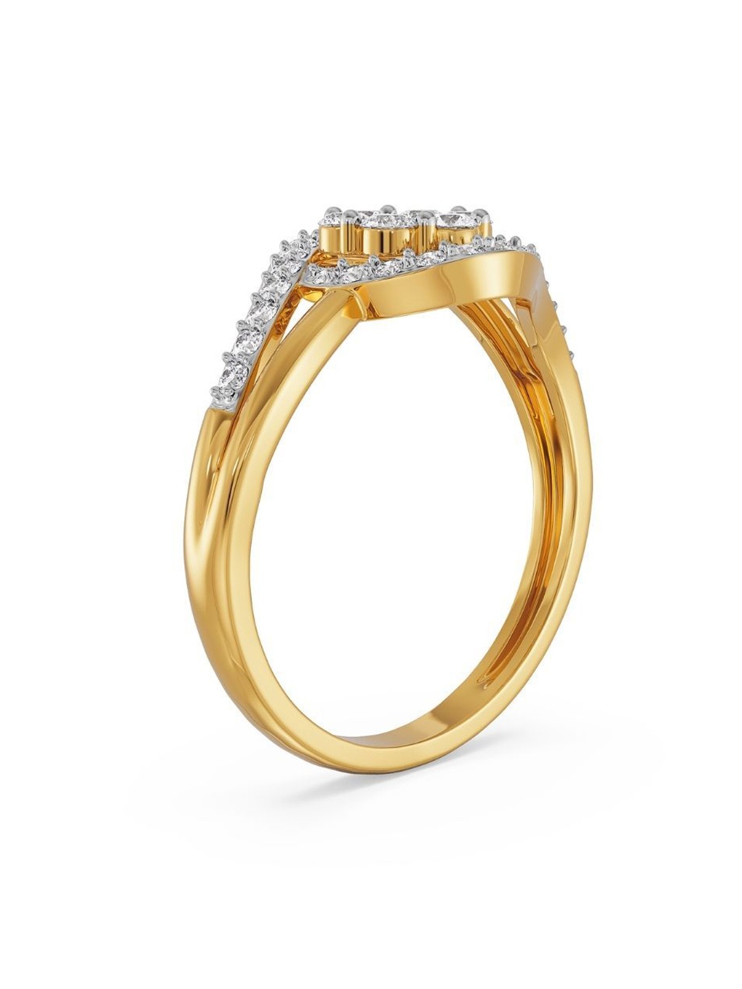 

Emori Women 18 Kt Timeless Glamour Diamond Ring, Gold