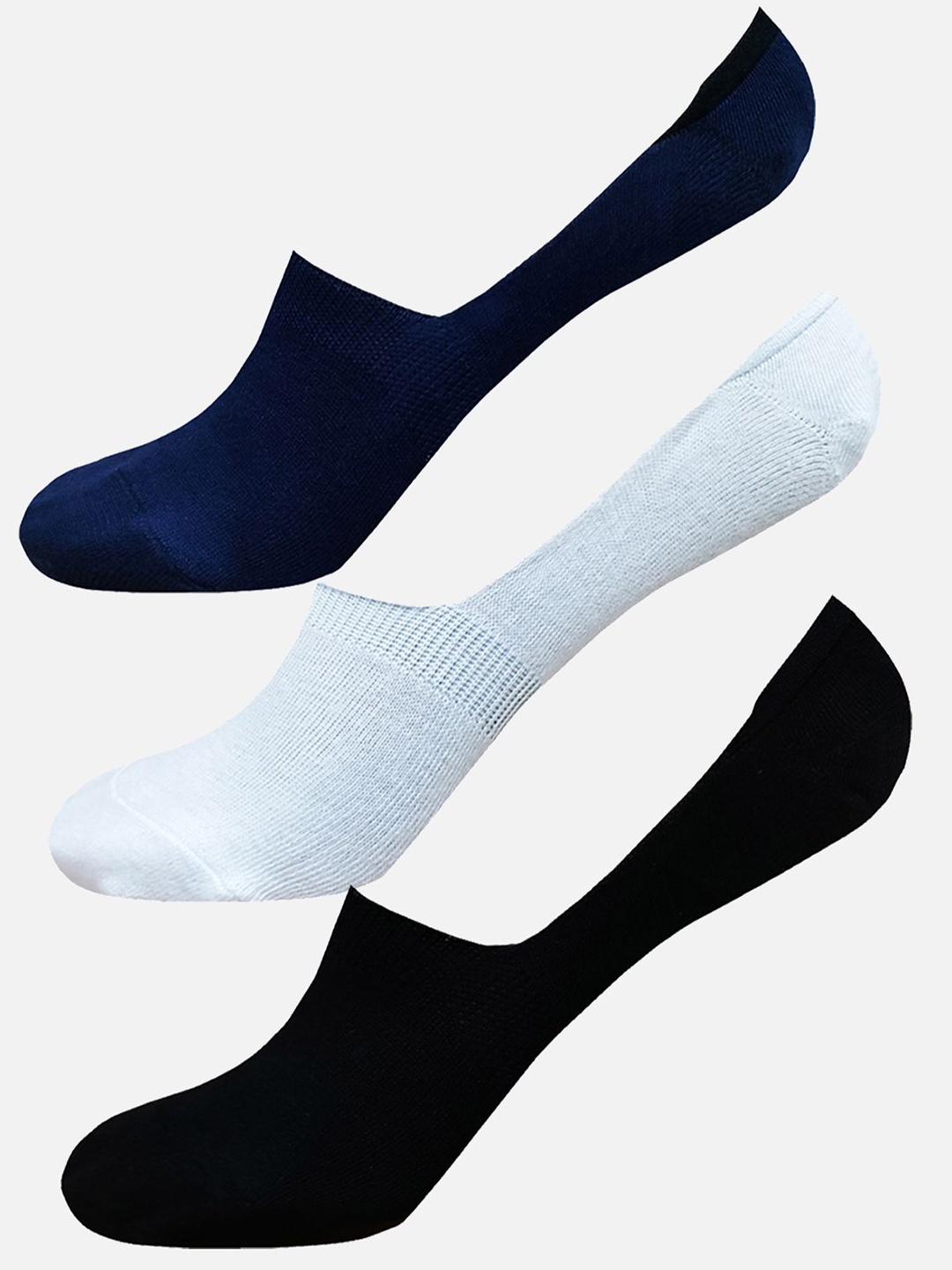 

StyFun Unisex Pack Of 3 Anti-Slip Cotton Shoe Liners Socks, Black