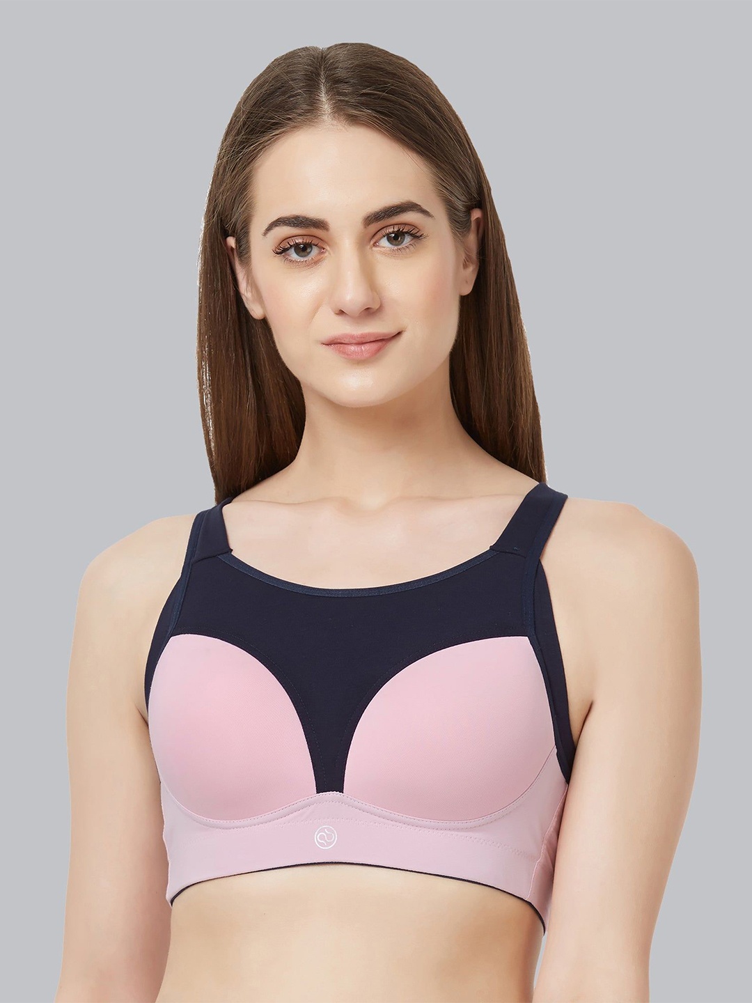 

Soie Extreme Coverage High Impact Lightly Padded Non Wired Sports Bra, Pink