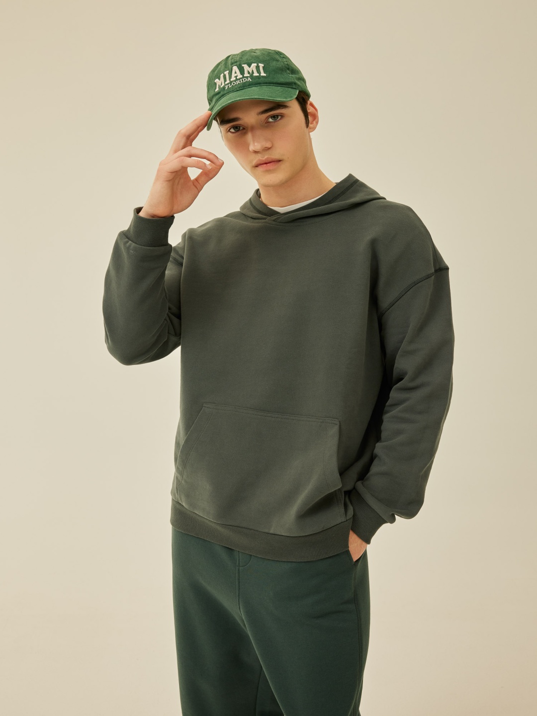 

DeFacto Hooded Pure Cotton Sweatshirt, Grey